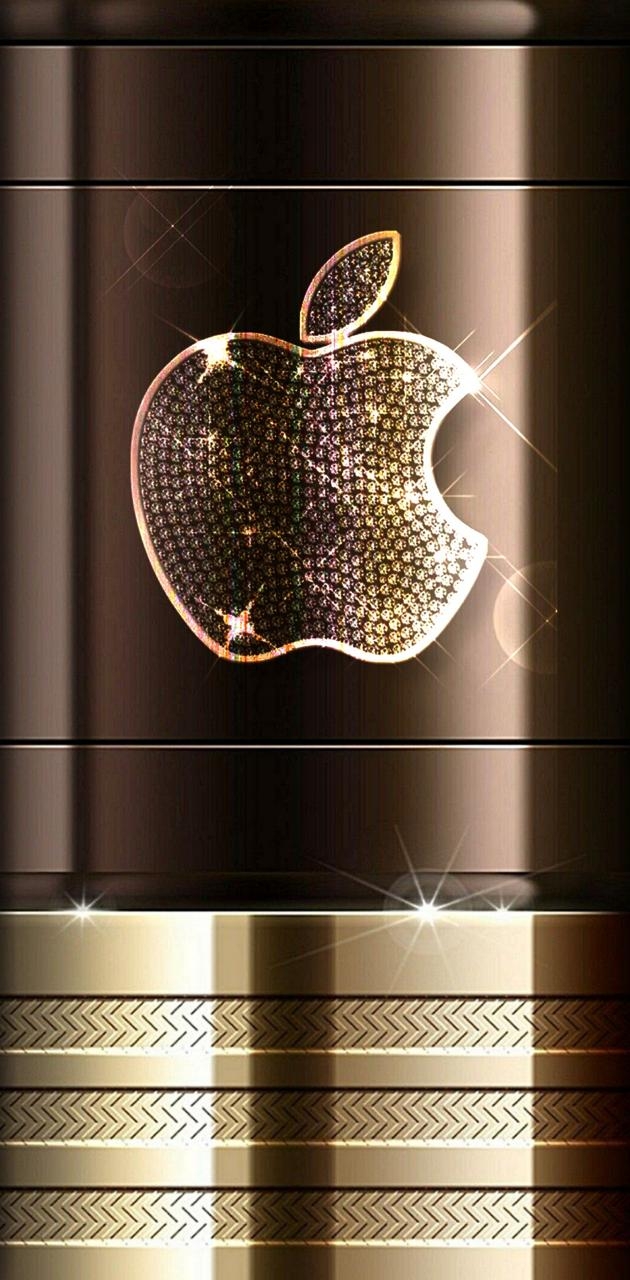 630x1280 Bown and Gold Apple wallpaper, Phone