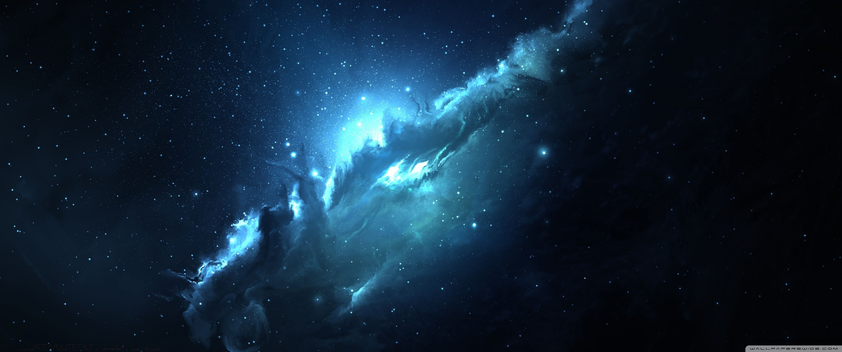 3440x1440 Space Wallpaper, Dual Screen