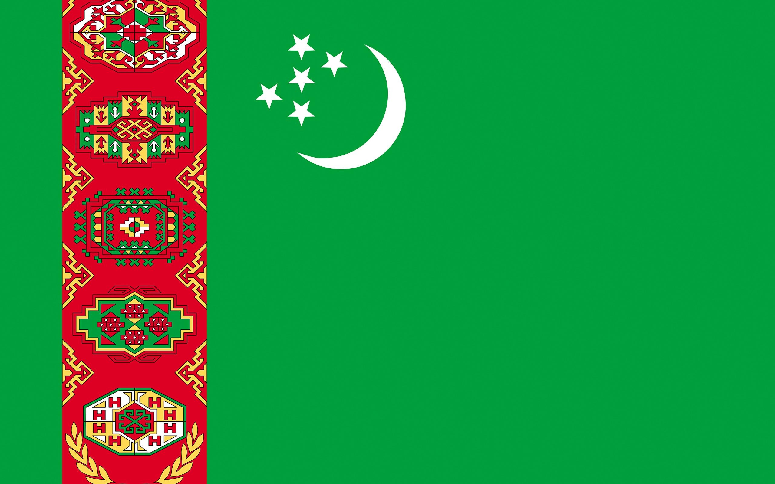 2560x1600 Photos Turkmenistan Flag, Desktop