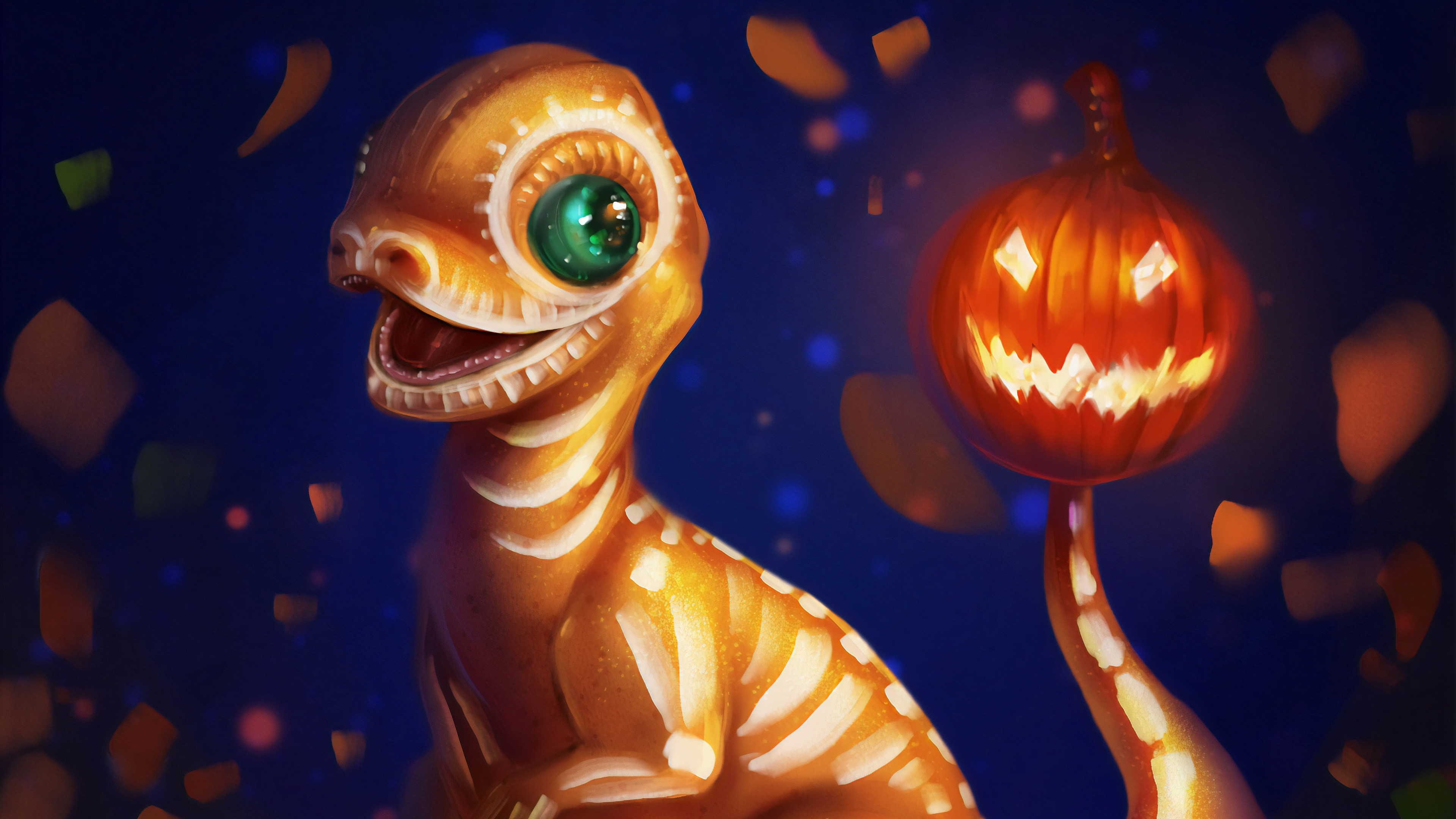 3840x2160 Halloween Charmander 4k Chromebook Pixel HD 4k Wallpaper, Image, Background, Photo and Picture, Desktop