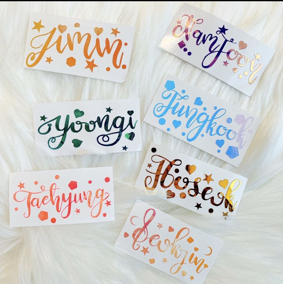 1130x1130 BTS Vinyl Stickers for ARMY BOMB Ver.3 concert light stick. Etsy. Bts drawings, Bts name, Calligraphy name, Phone