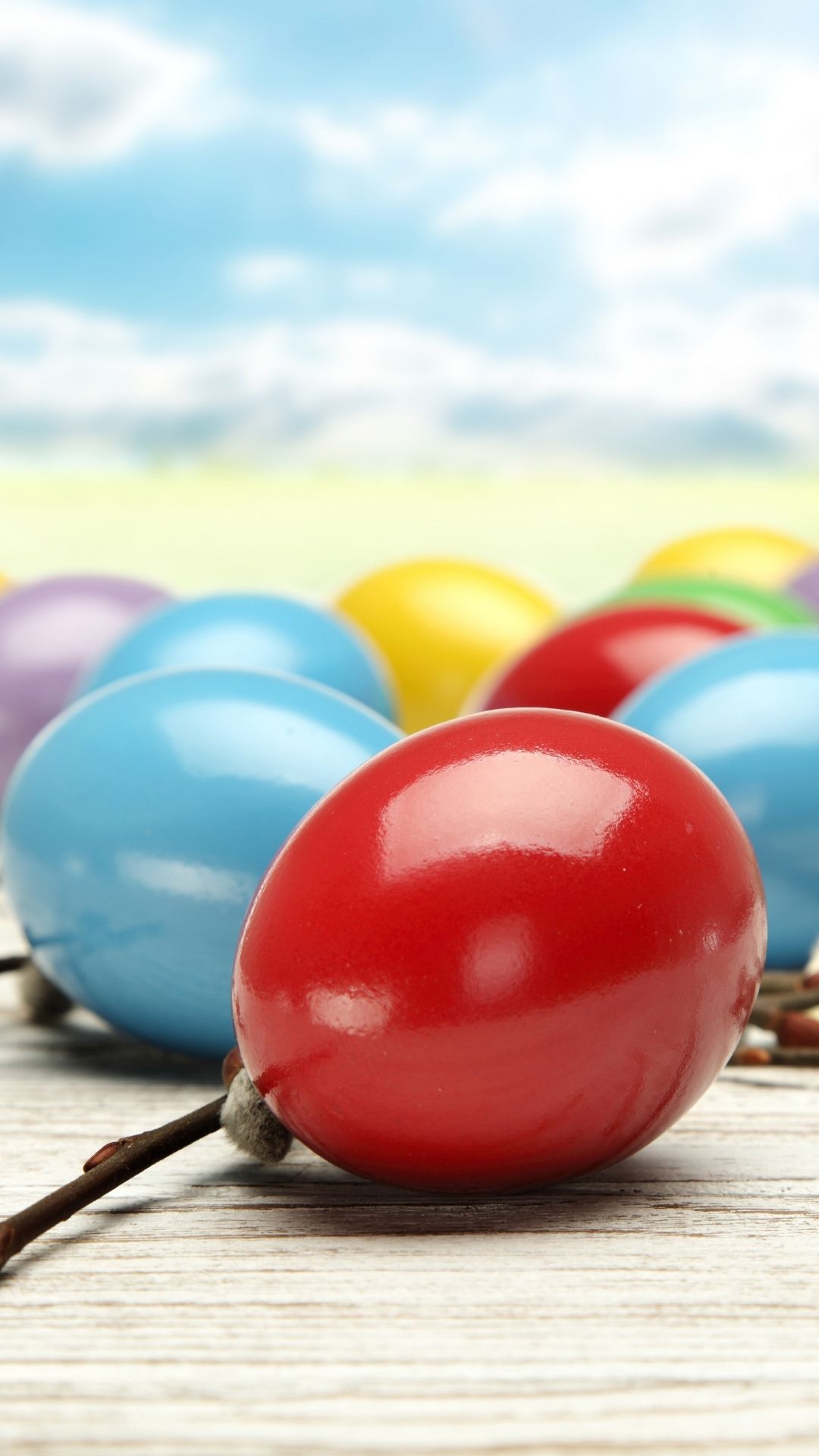 1080x1920 Free download Colorful Easter Eggs iPhone 6 Wallpaper Download, Phone