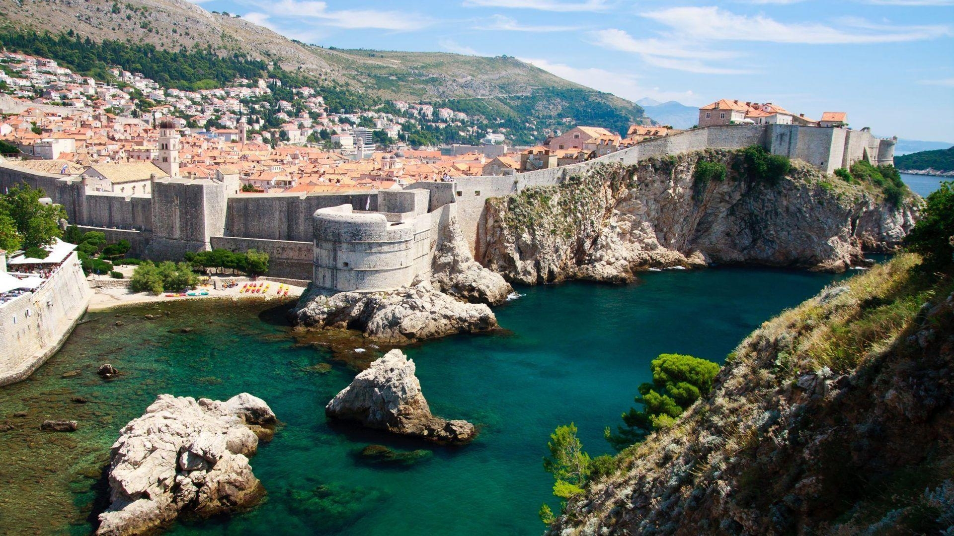1920x1080 Desktop Wallpaper HD Old City Walls In Dubrovnik, Croatia, Desktop