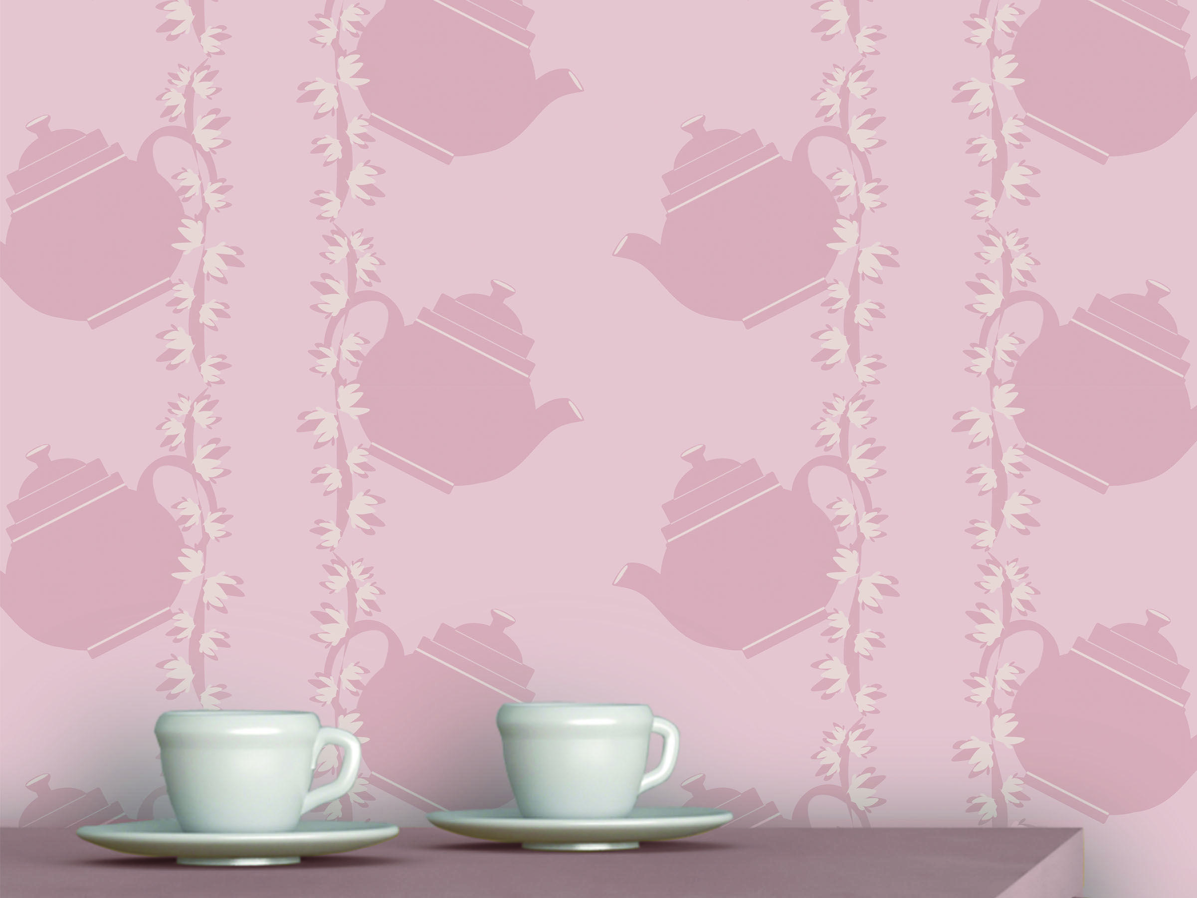 2400x1800 ATADesigns Floral Teapot Pink Wallpaper, Desktop