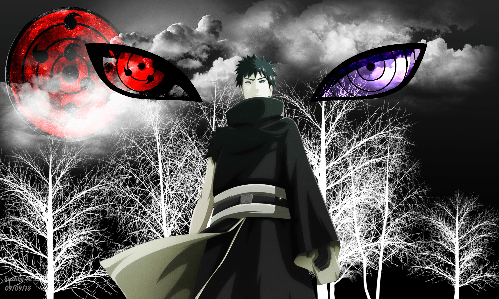 2000x1200 Obito Uchiha Loneliness, Desktop