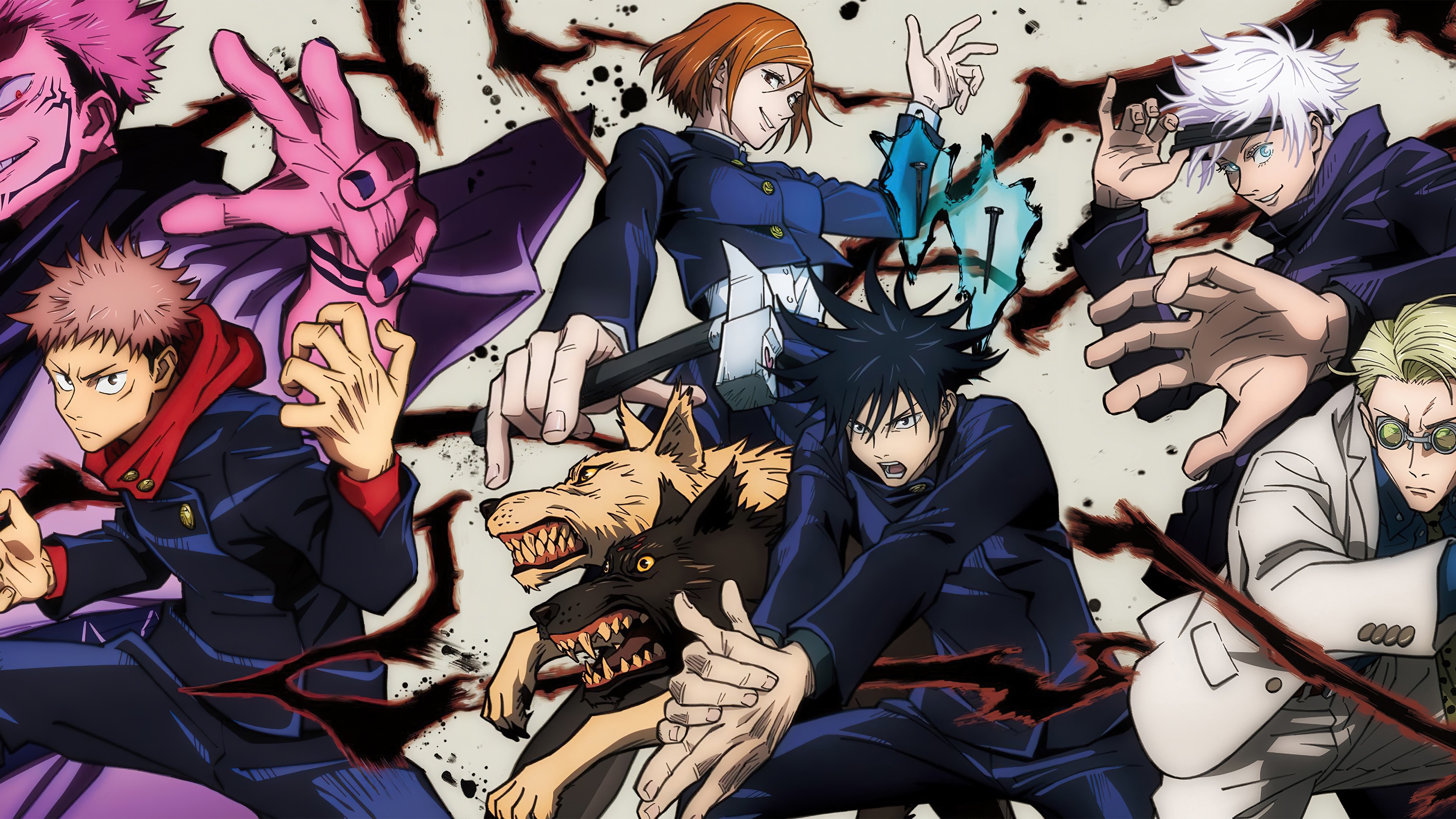 3840x2160 wallpaper, jujutsu kaisen, anime, characters, 4k, HD Gallery HD Wallpaper, Desktop