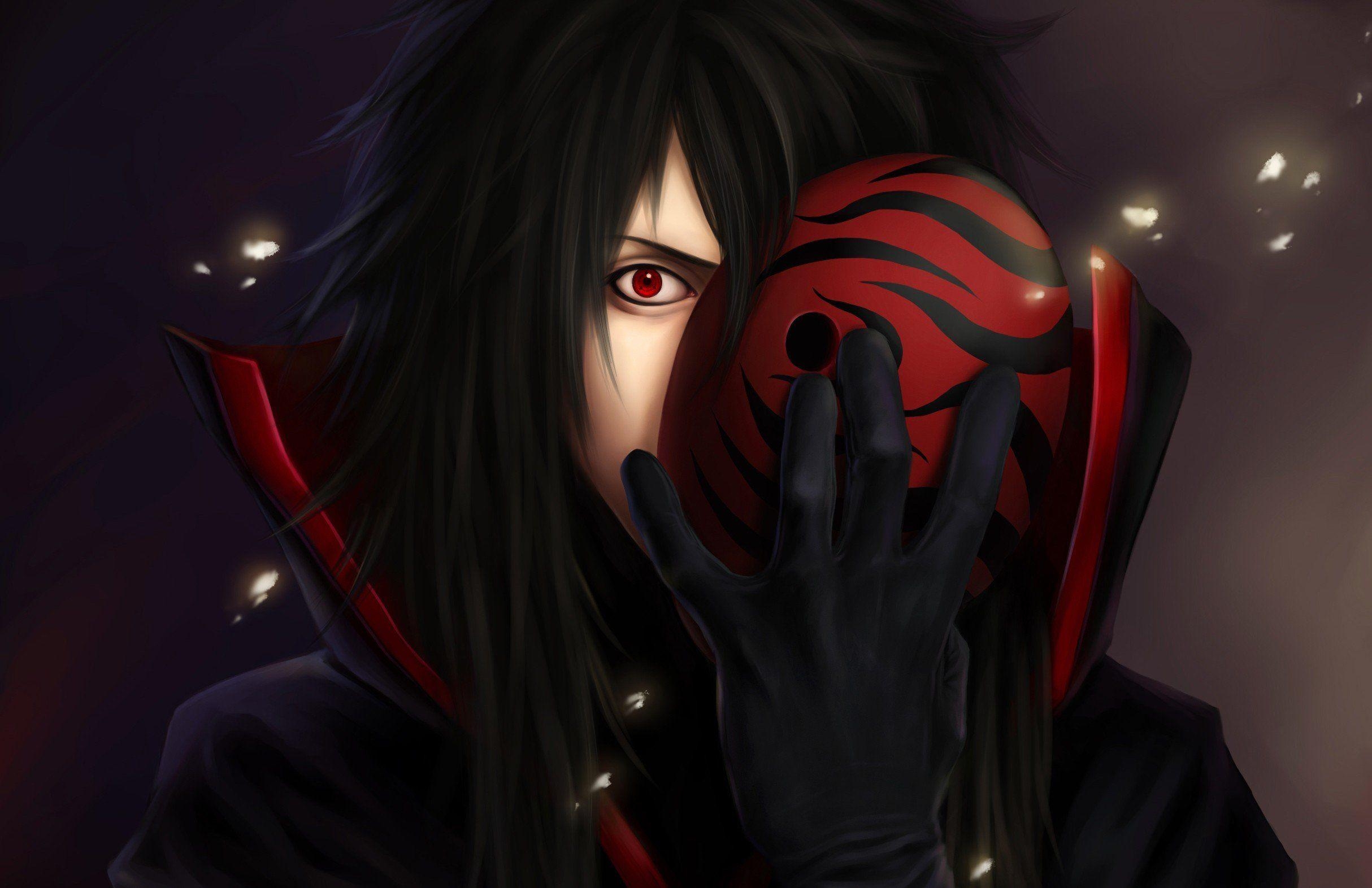 2430x1580 Naruto: Shippuden Akatsuki Sharingan masks anime Tobi Uchiha Madara, Desktop