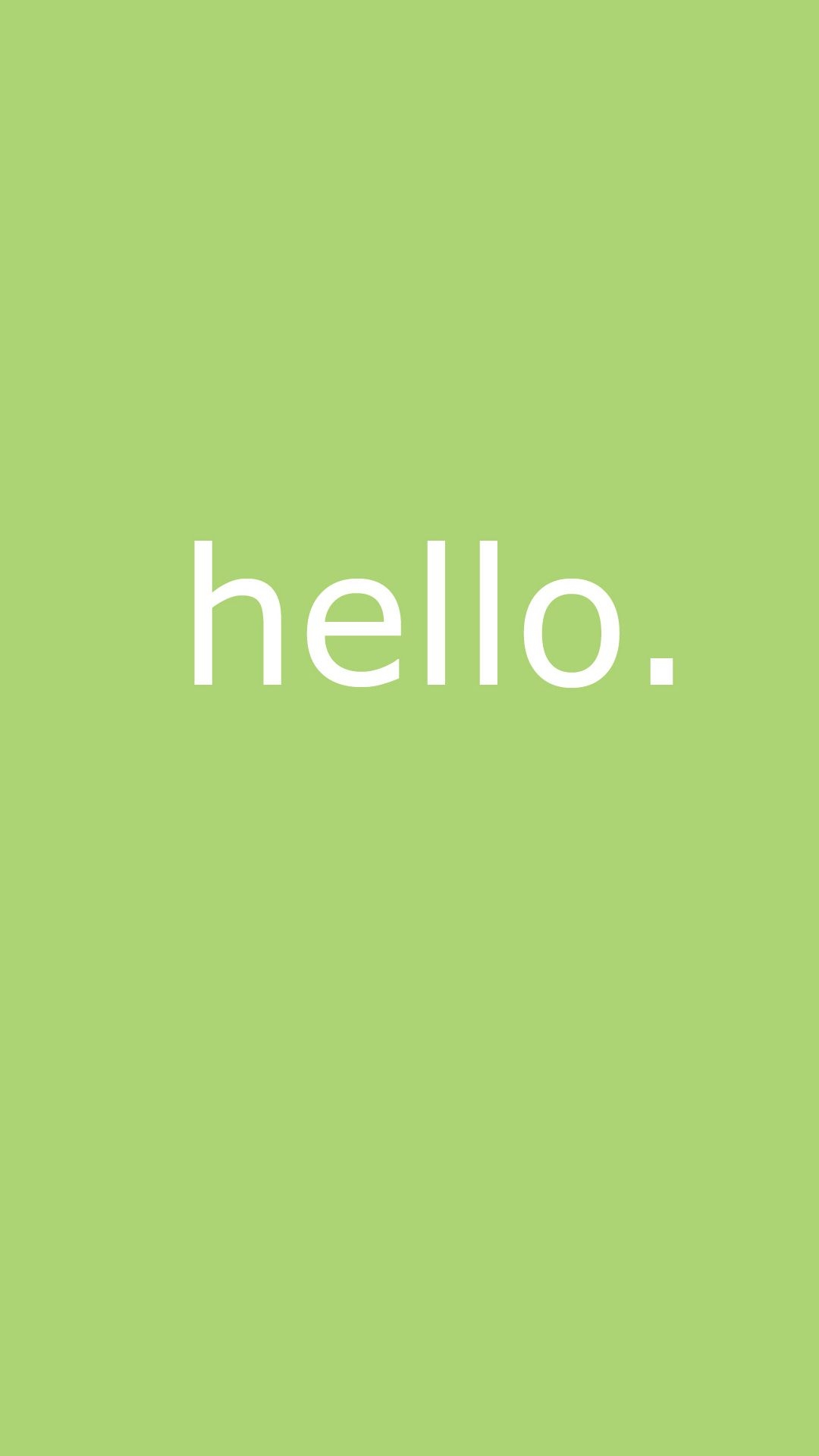 1080x1920 Cute Simple Hello Message Android Wallpaper free download, Phone