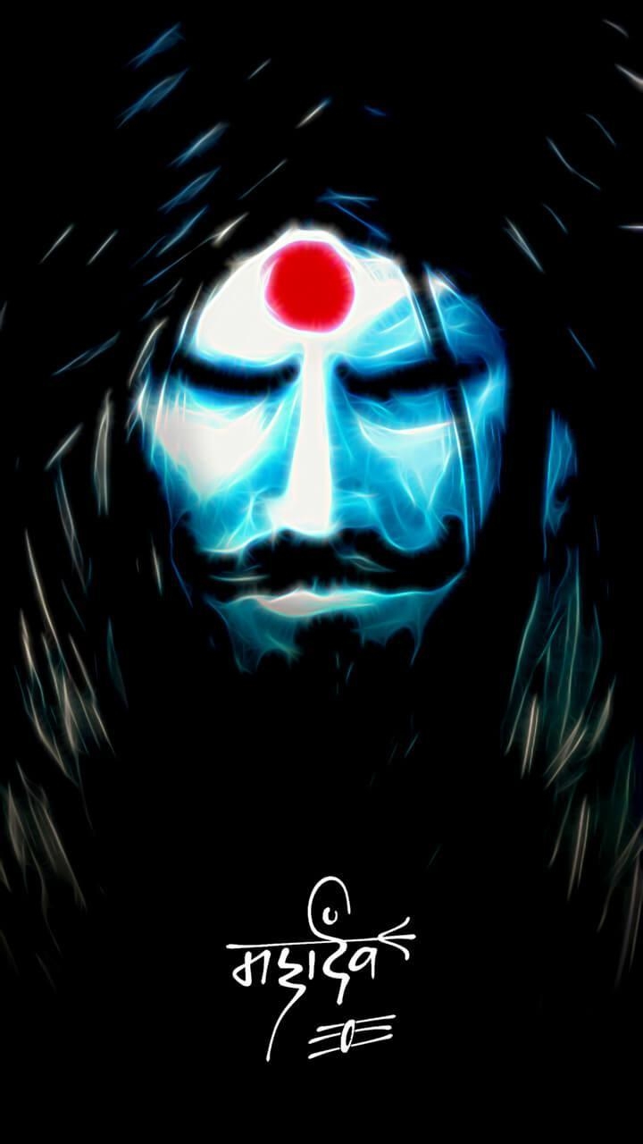 720x1280 Aghori Mahakal Neon HD Wallpaper, Phone