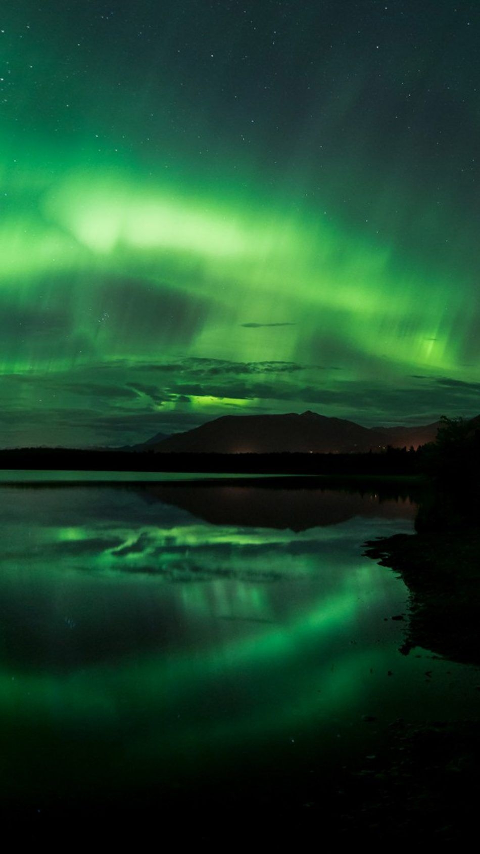 950x1690 Aurora Borealis Northern Lights Panorama Alaska. Goku wallpaper, Northern lights, Android wallpaper, Phone