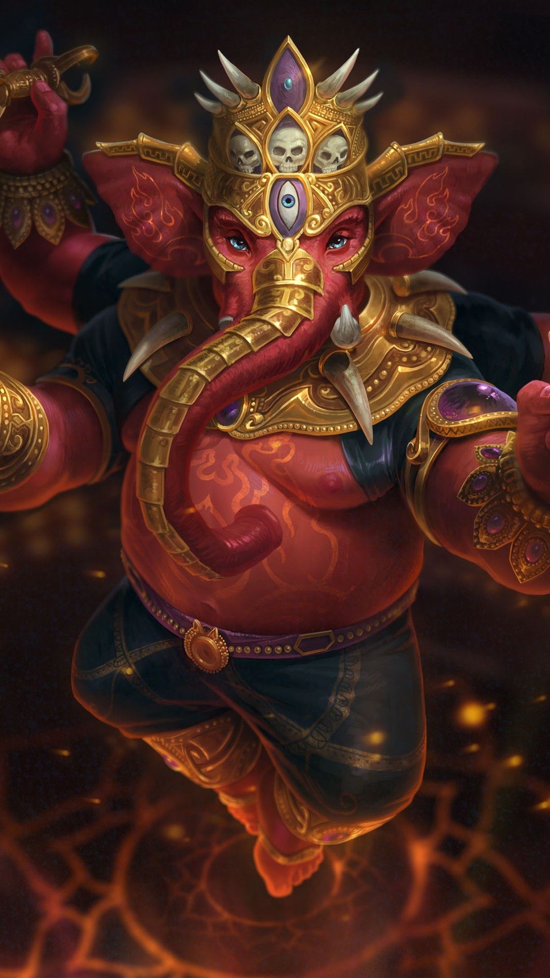 1080x1920 Ganesha iPhone Wallpaper, Phone