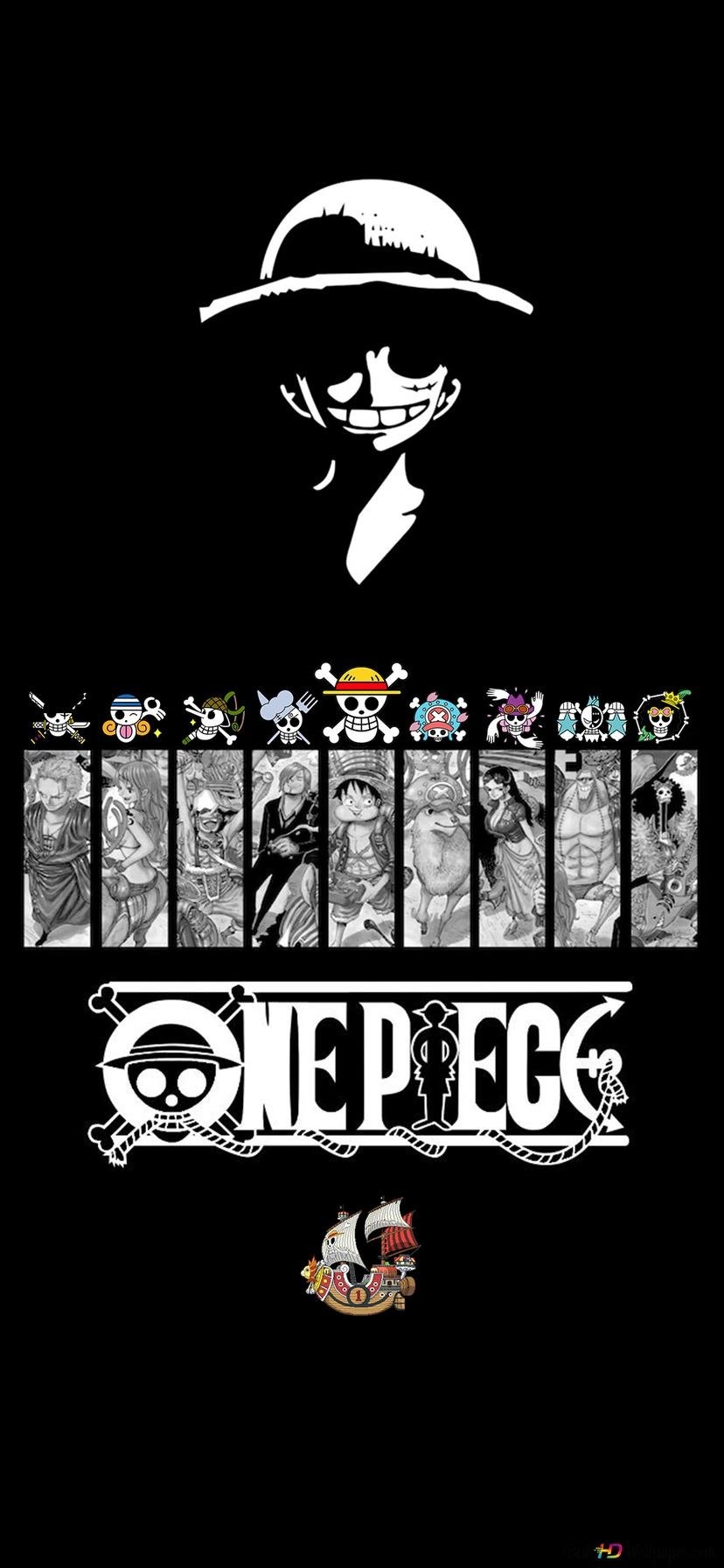 830x1800 One Piece Mobile Dark HD wallpaper download, Phone