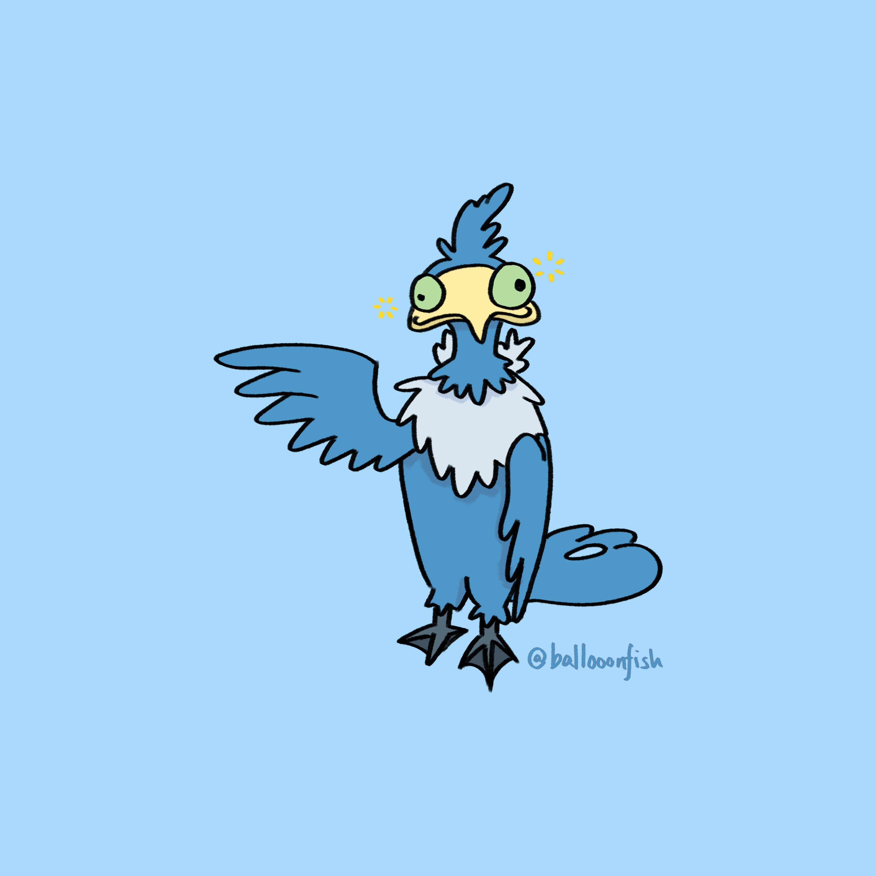 3550x3550 Dumb Cramorant bird art' Sticker by ballooonfish. Pokemon, Phone