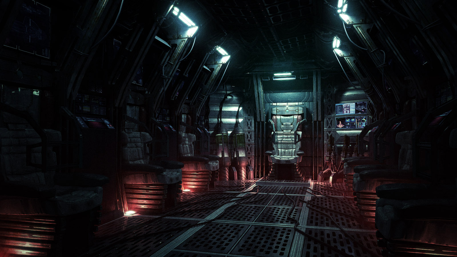 1600x900 Spaceship Interior Wallpaper, Desktop