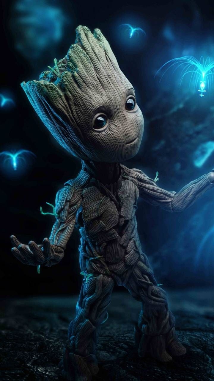 720x1280 baby groot 4k. Groot marvel, Superhero wallpaper, Marvel comics wallpaper, Phone