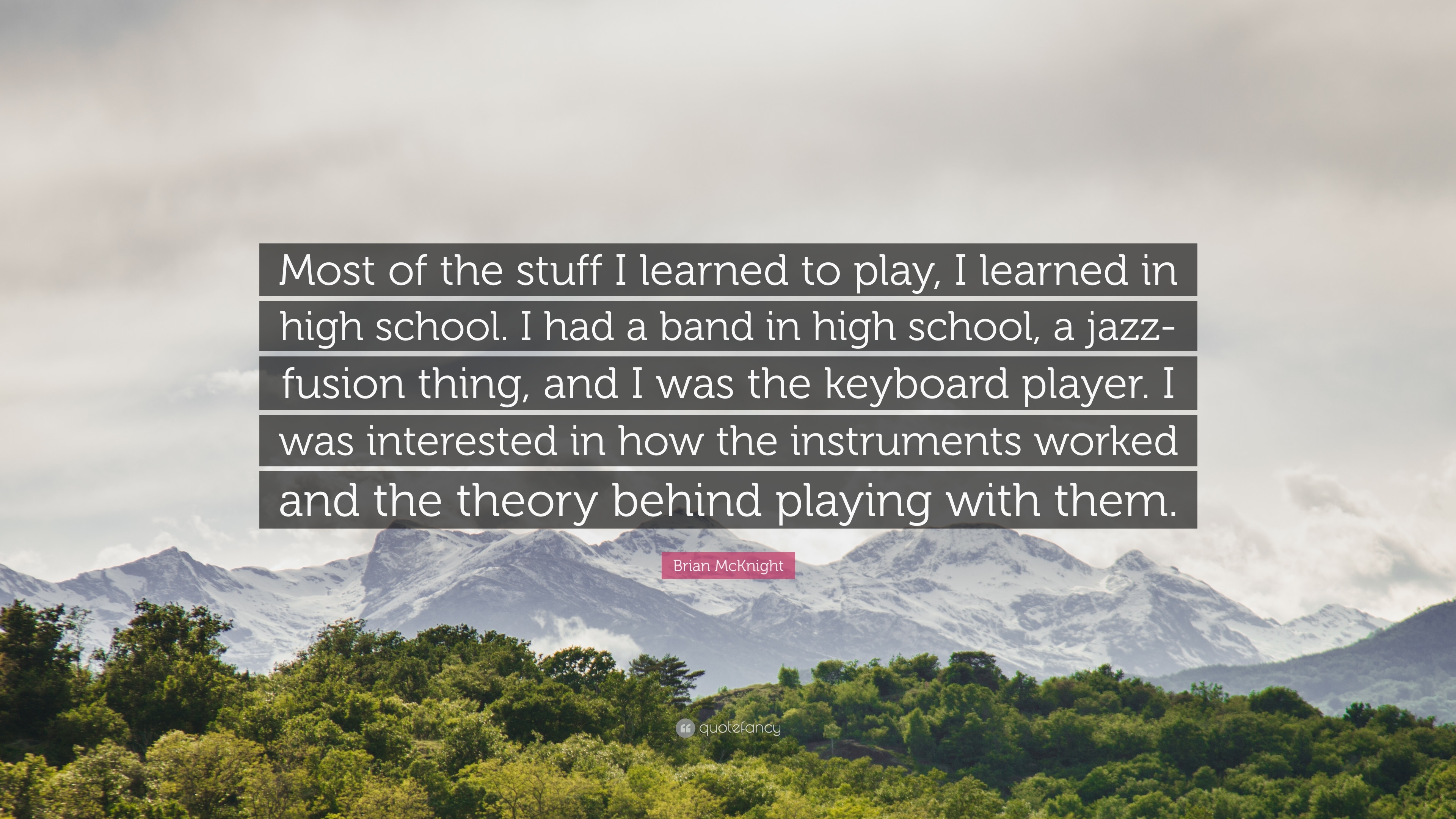 3840x2160 Brian McKnight Quote: “Most of the stuff I learned to play, I, Desktop