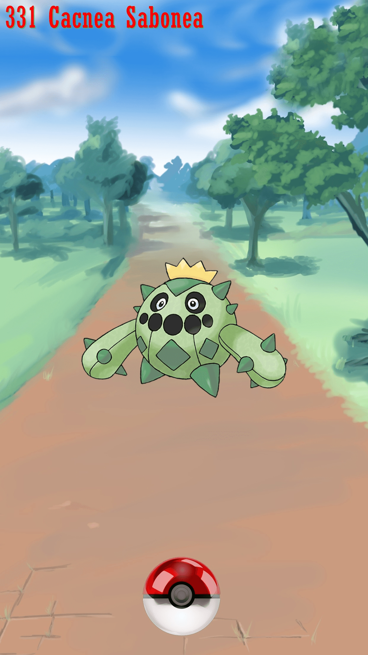 1250x2210 Street Pokeball Cacnea Sabonea, Phone