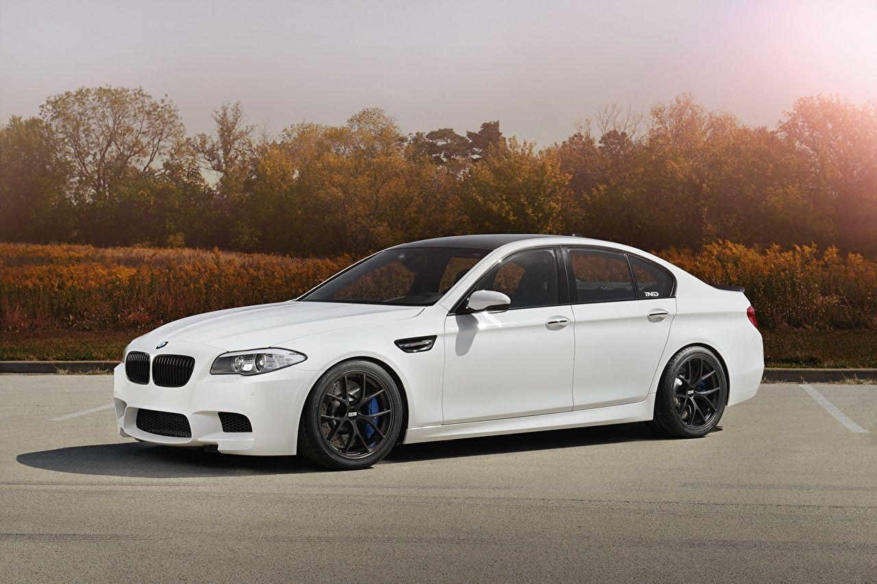 1280x860 Wallpaper BMW F10 White automobile, Desktop