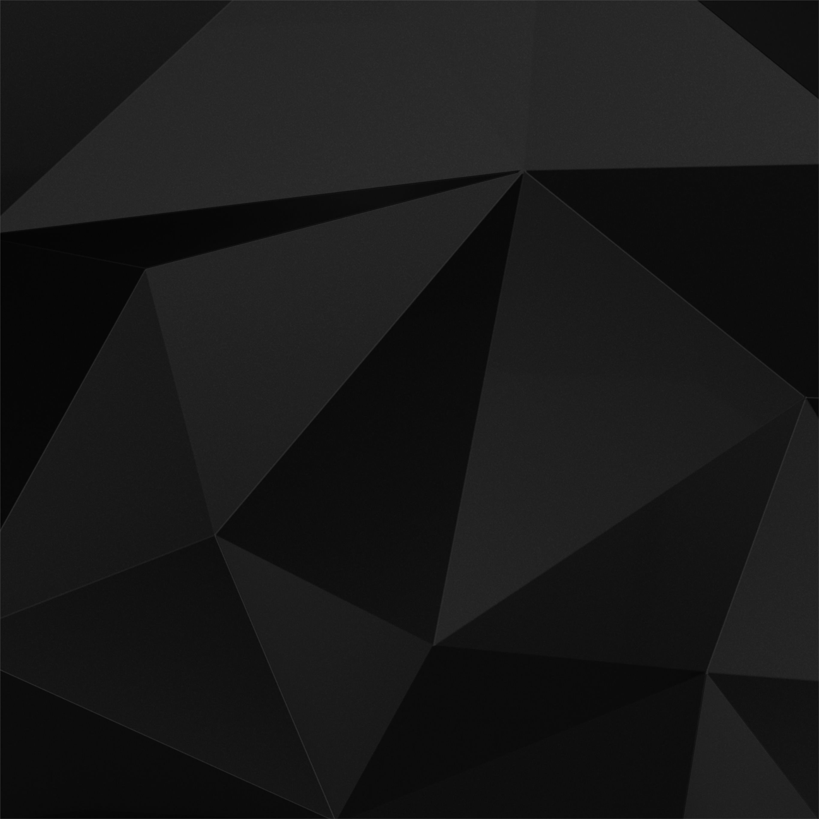 2740x2740 dark abstract black minimal 4k iPad Wallpaper Free Download, Phone