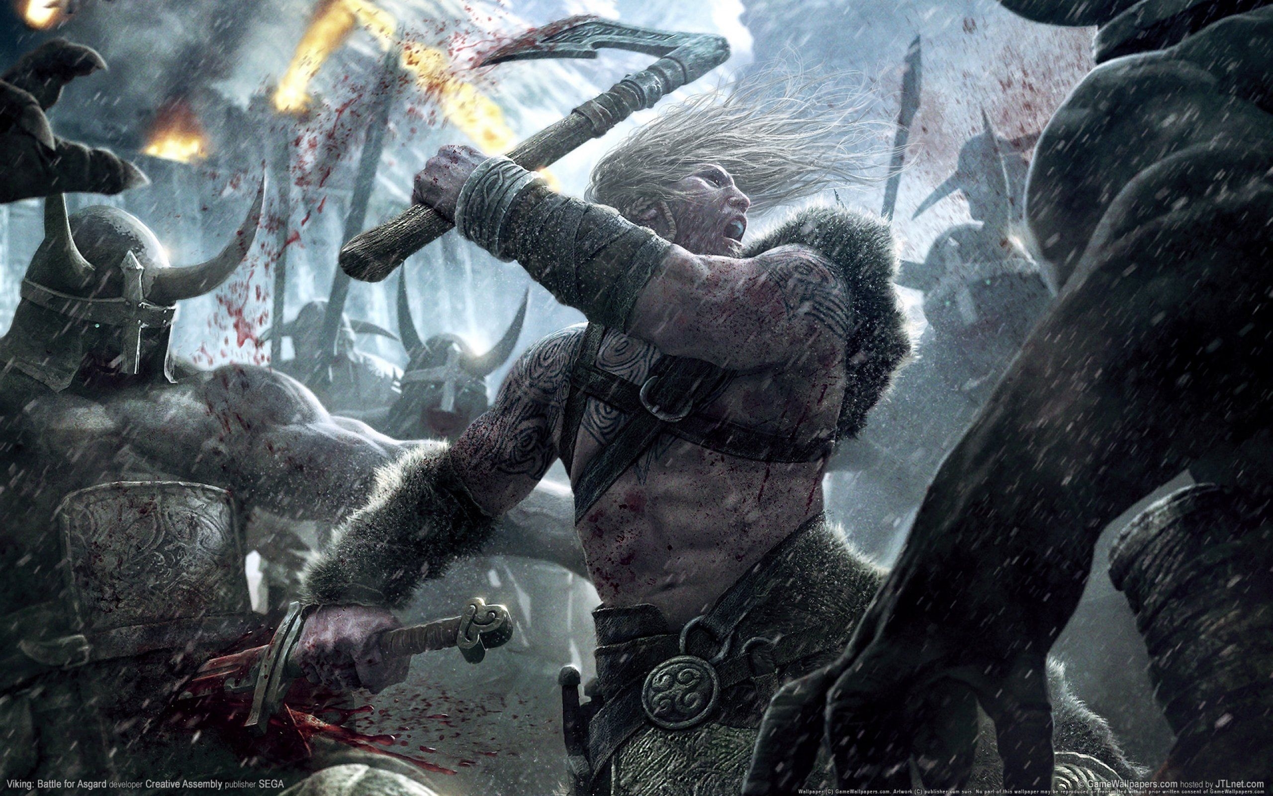 2560x1600 viking, Battle, Asgard, Action, Adventure, Fighting, Sega, 1vba, Desktop