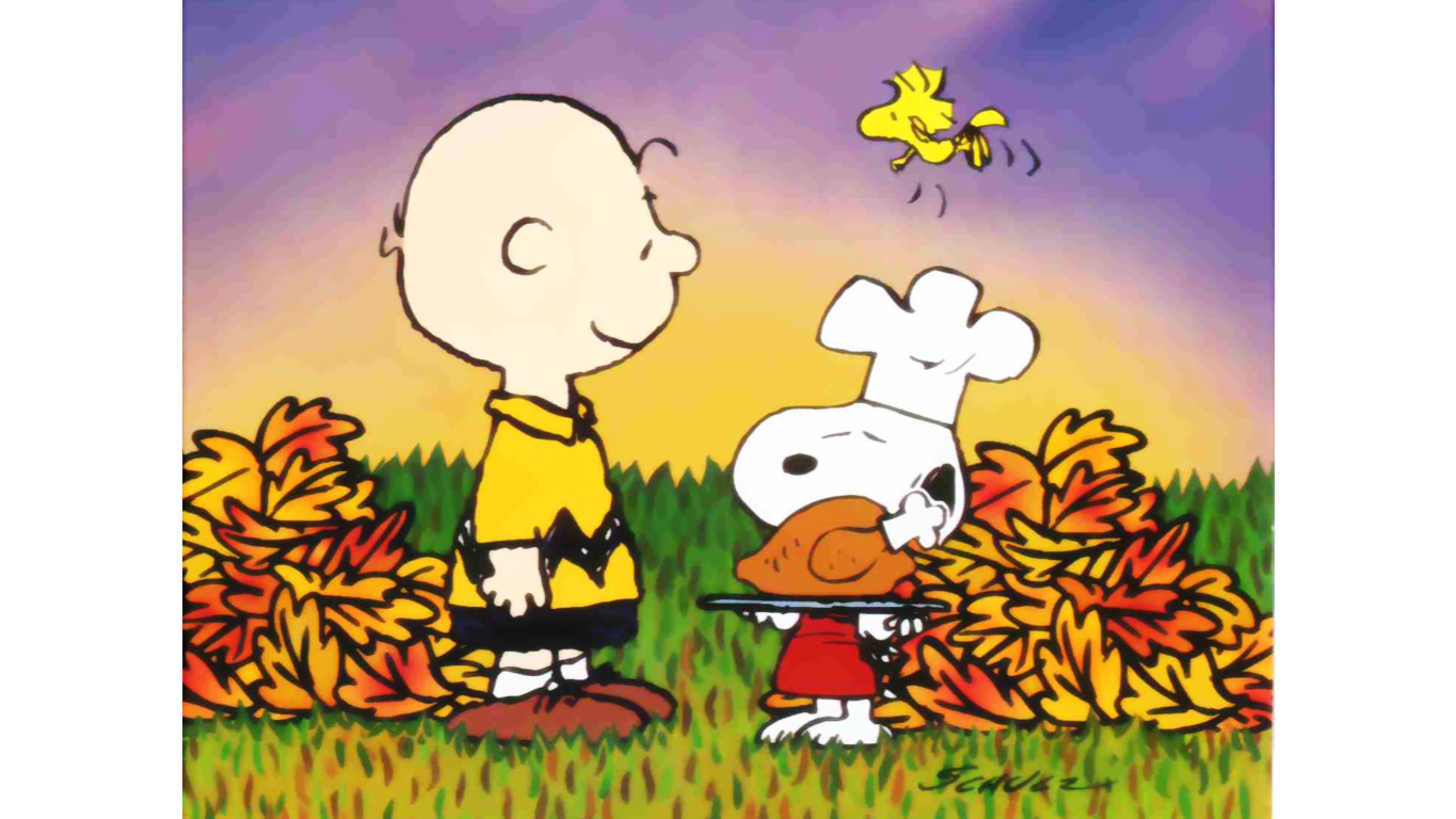 3840x2160 Snoopy Happy Thanksgiving 4K wallpaper, Desktop