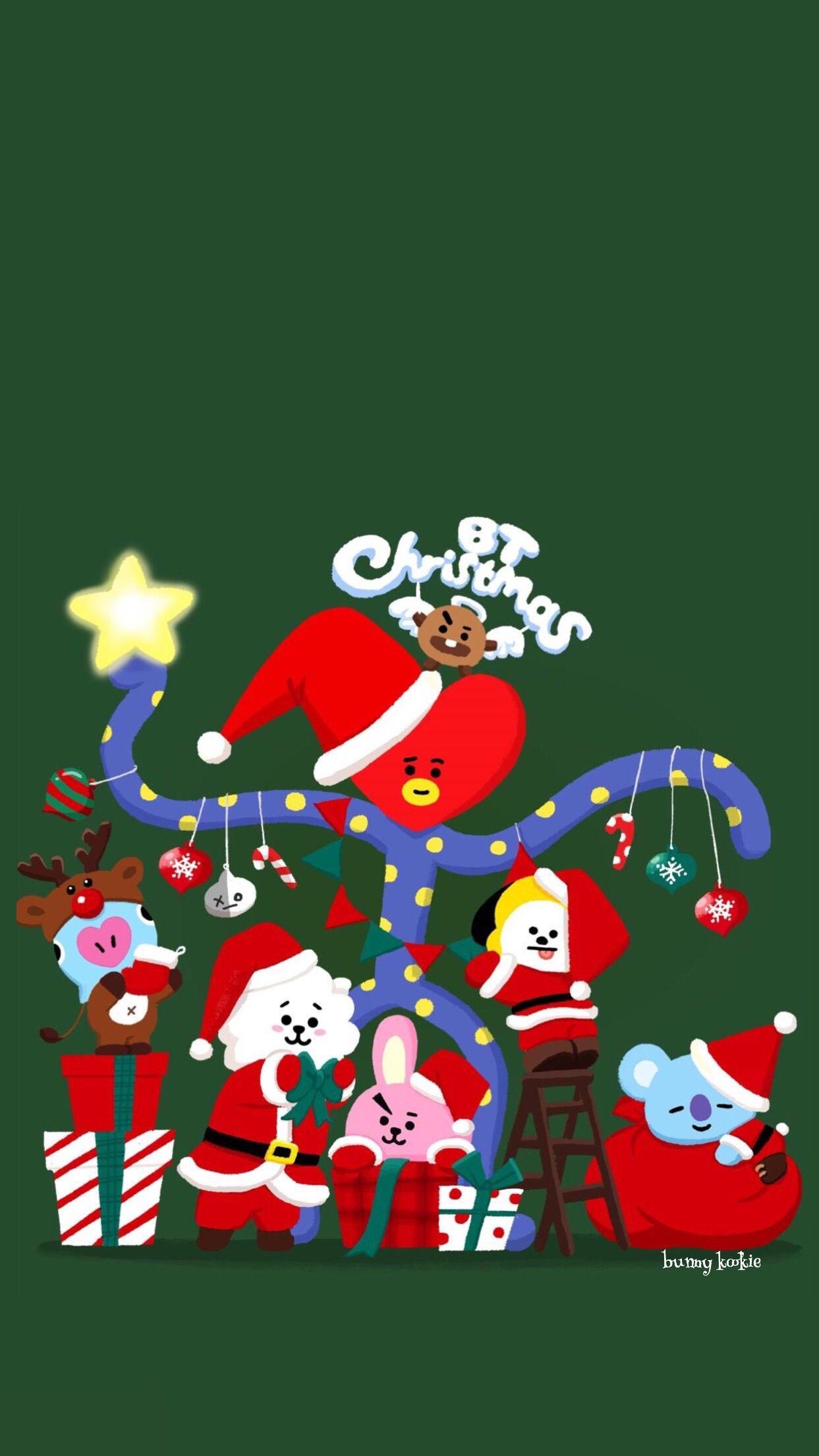 1250x2210 BT Christmas #BT21 #BTS. Bts christmas, Bts chibi, Bts, Phone