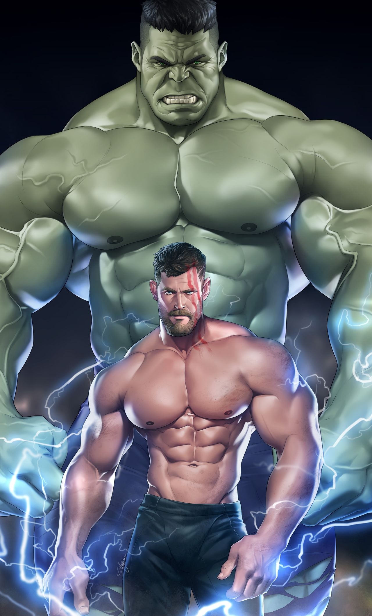 1280x2120 Muscular Thor 5k iPhone HD 4k Wallpaper, Image, Phone