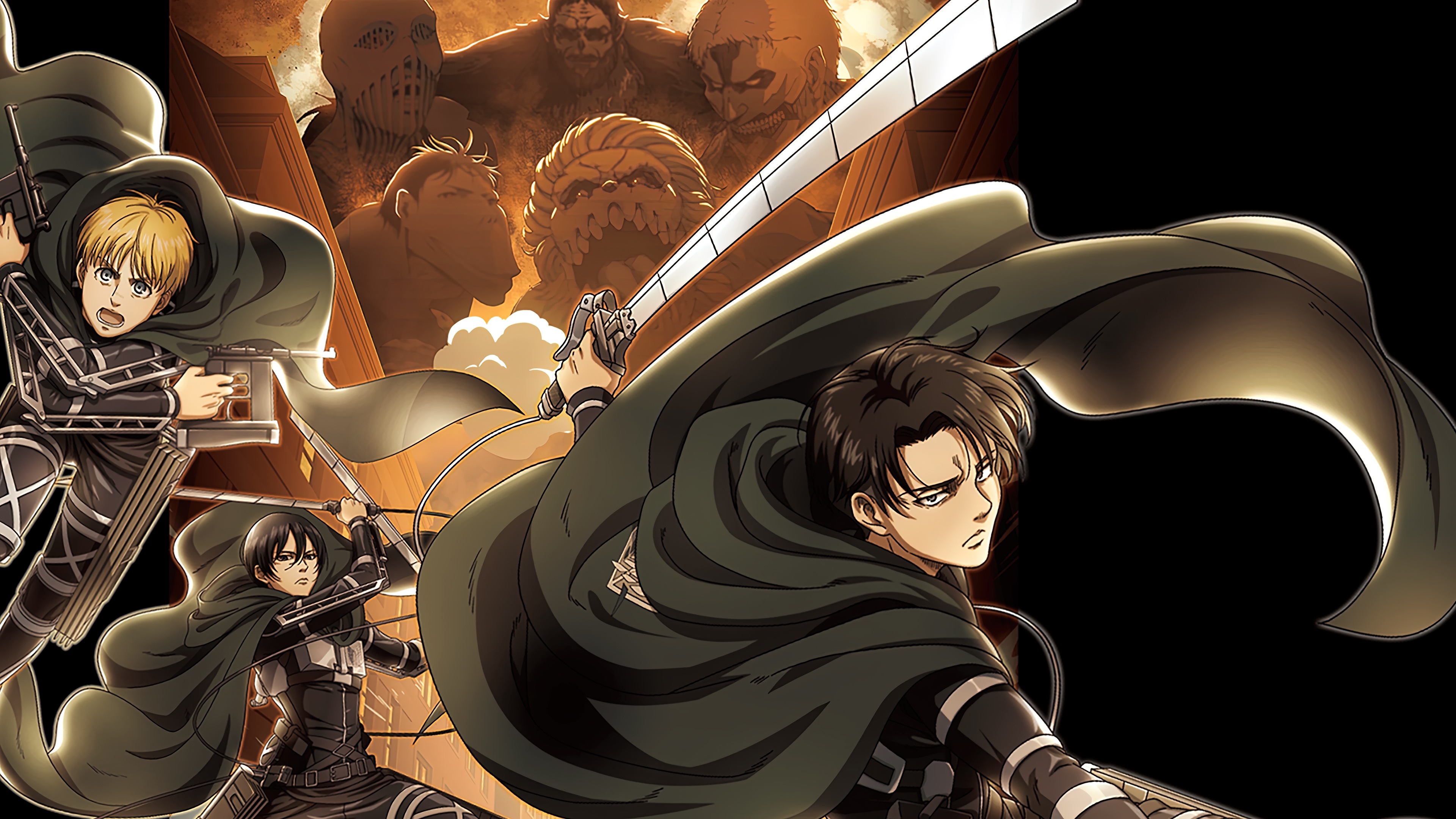 3840x2160 wallpaper, levi, ackerman, attack on titan, final season, 4k, HD HD Wallpaper, Desktop