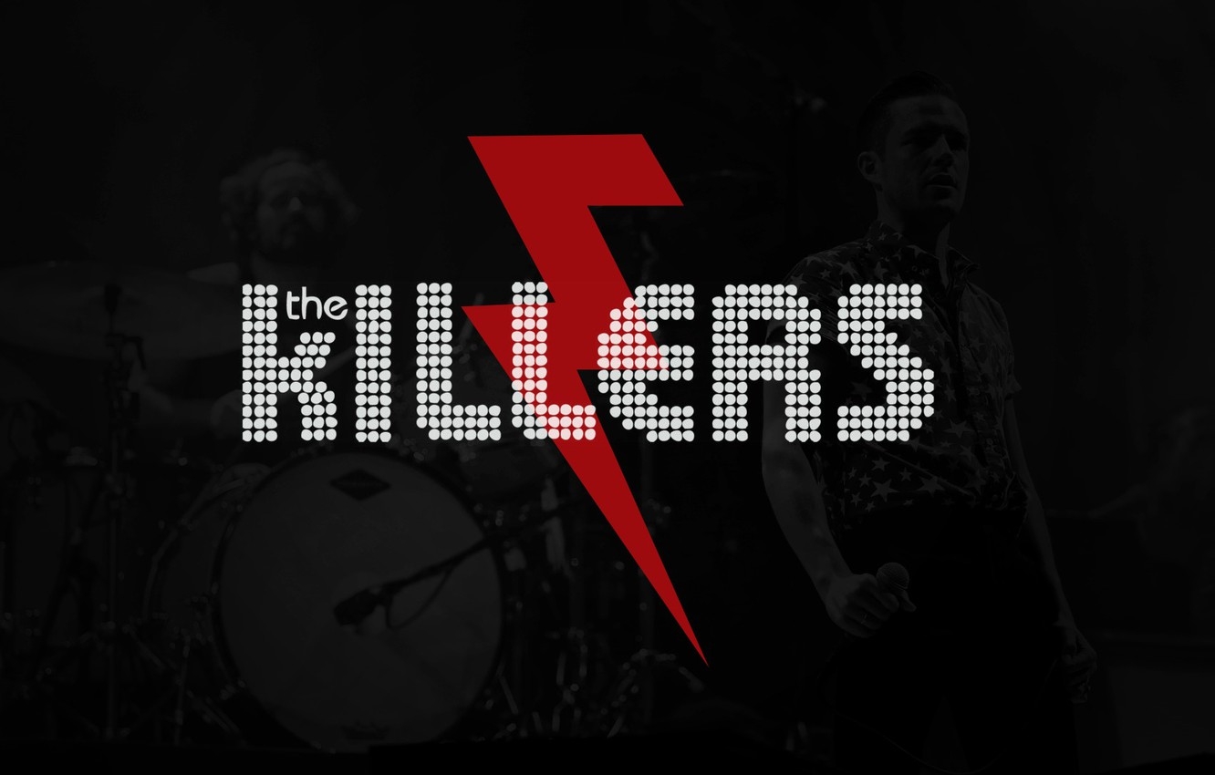 1340x850 Wallpaper music, rock, logo, Flowers, band, battle, song, born, The Killers, Brandon image for desktop, section музыка, Desktop