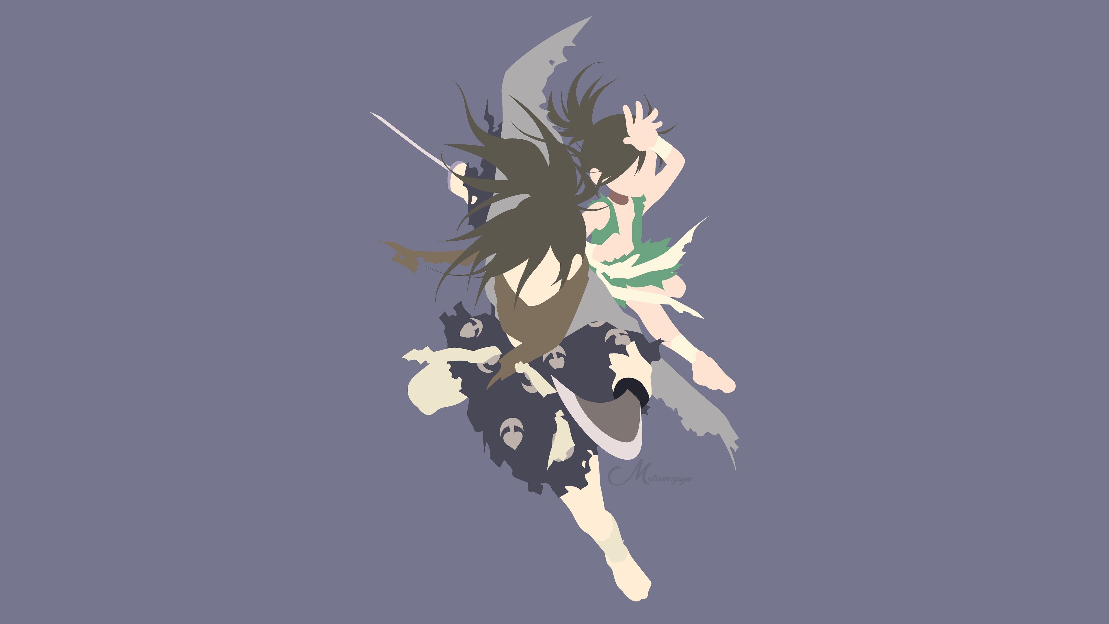 3840x2160 Hyakkimaru, Dororo, Minimalist, 4K wallpaper, Desktop