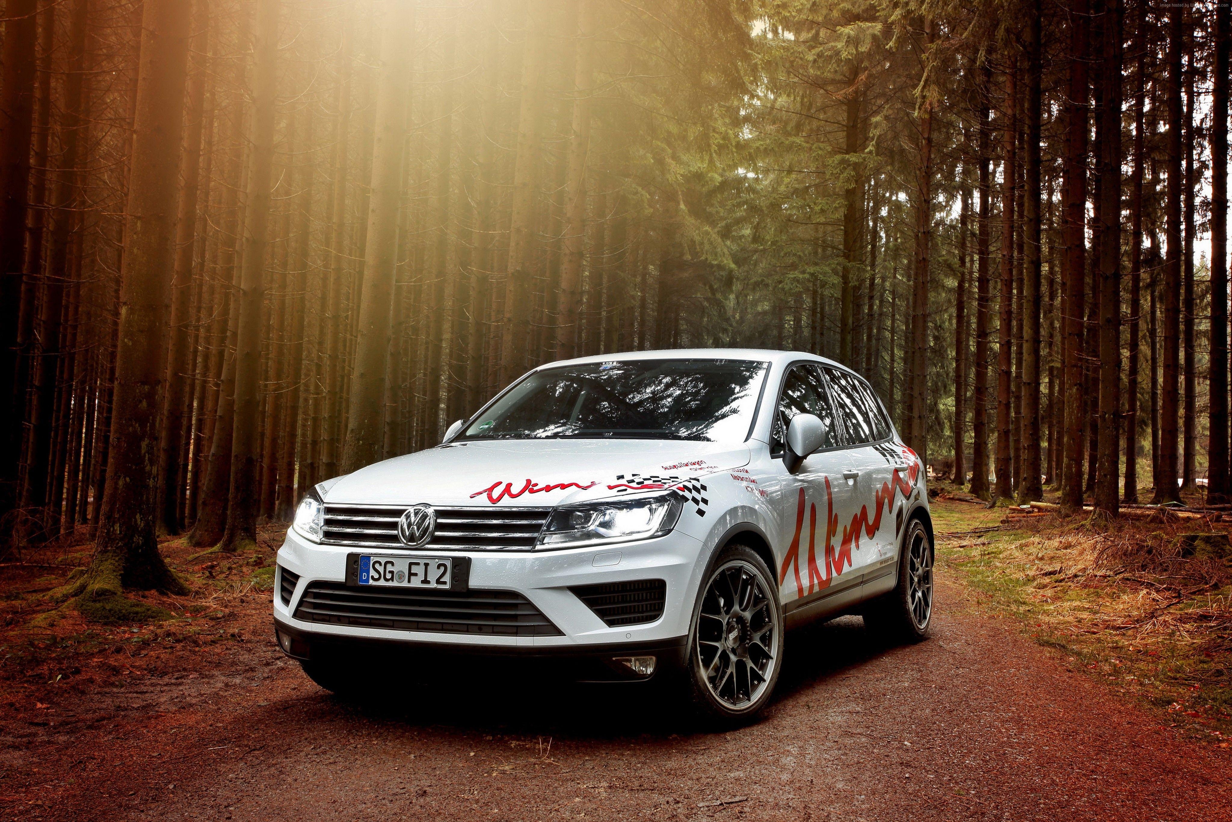 4100x2740 Wallpaper Wimmer RS Volkswagen Touareg, wimmer, white, forest, Cars, Desktop