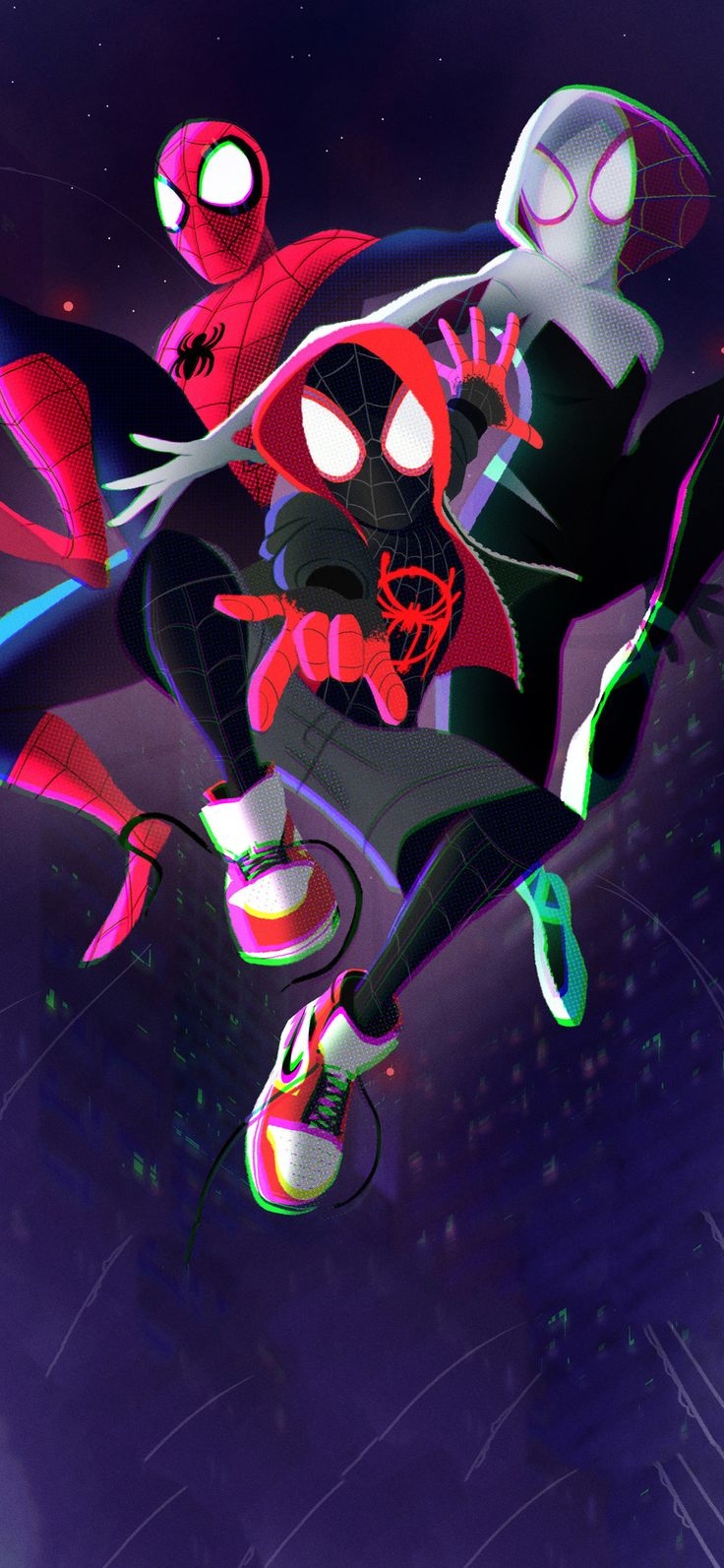 740x1600 MARVEL!: SPIDERMAN! THE SPIDER VERSE!, Phone