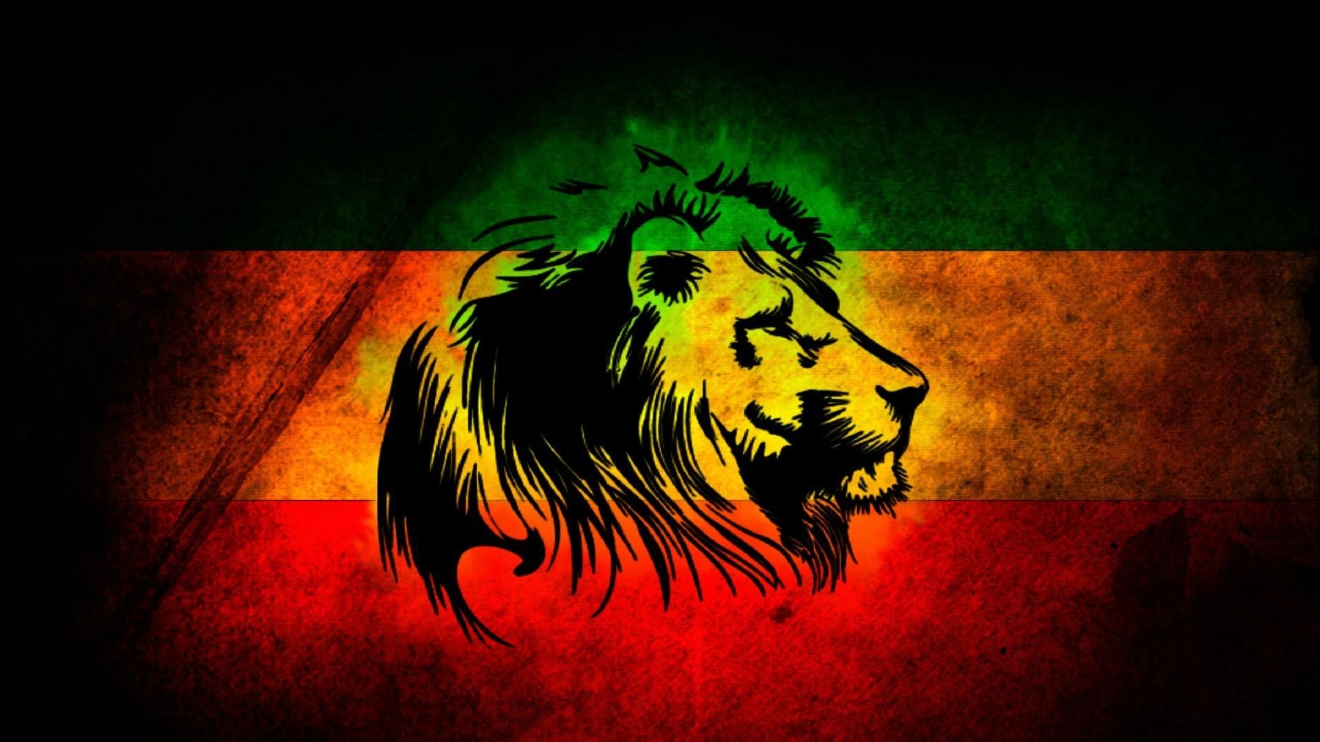 1920x1080 Rasta Lion Wallpaper, Desktop