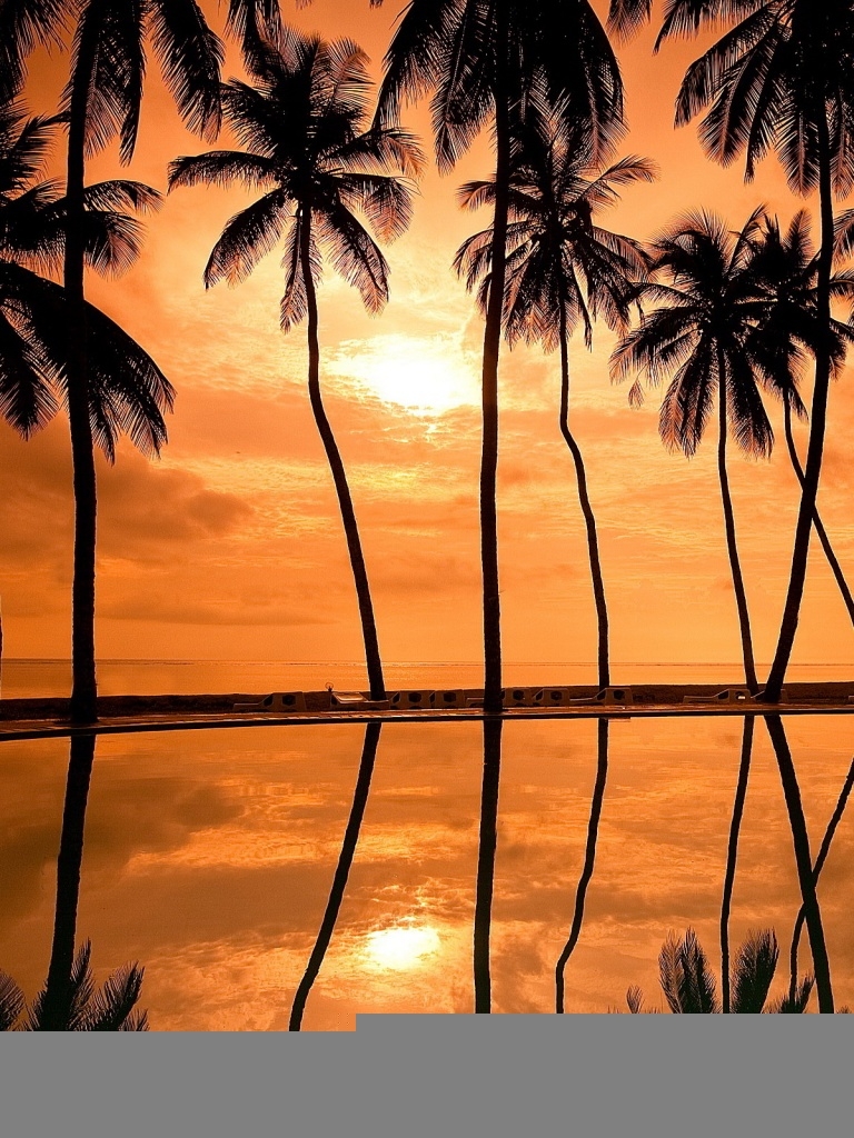 770x1030 Hawaiian Beach Sunset Reflection Ultra HD Desktop Background Wallpaper for 4K UHD TV, Tablet, Phone
