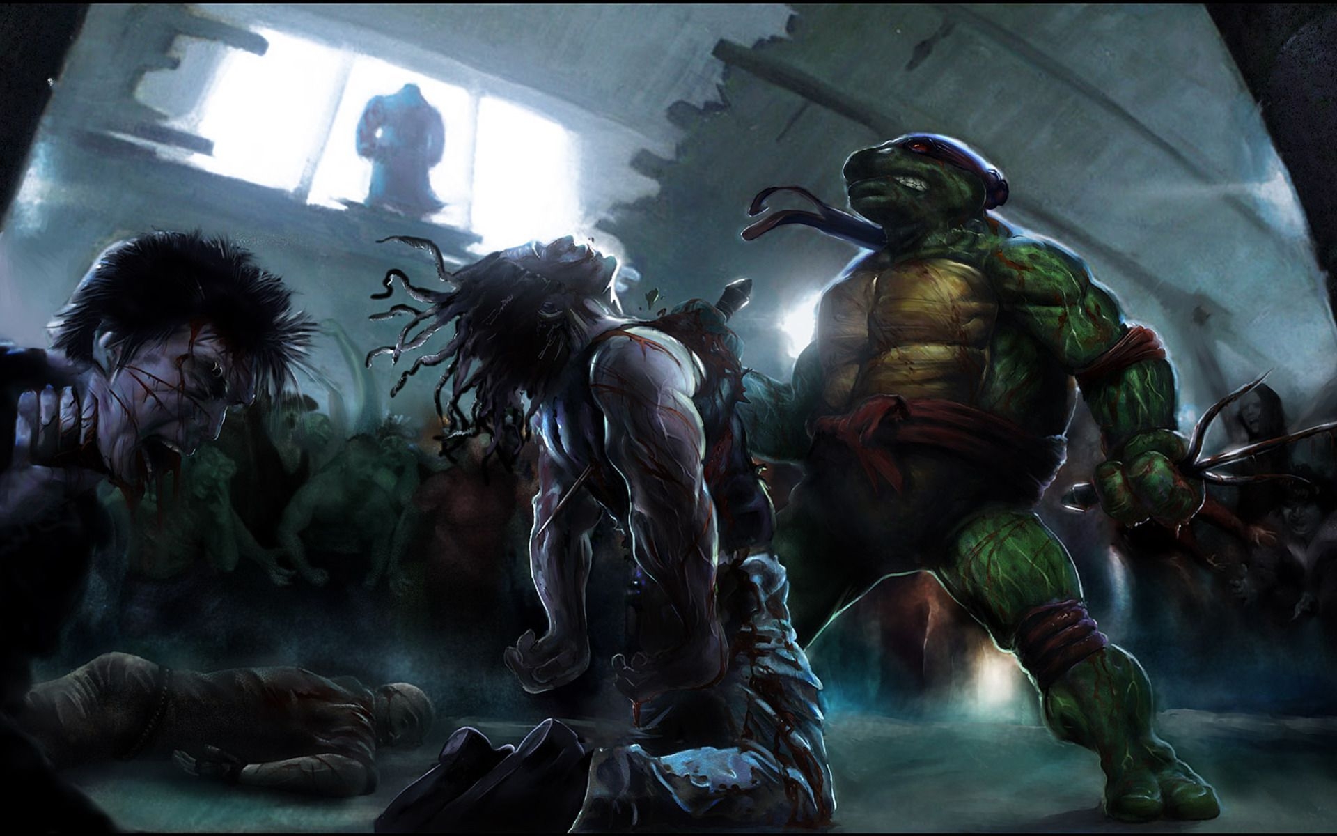 1920x1200 Video Game Cartoon Ninja Wallpaper Famous HD Wallpaper Turtles Raphael HD HD Wallpaper, Desktop