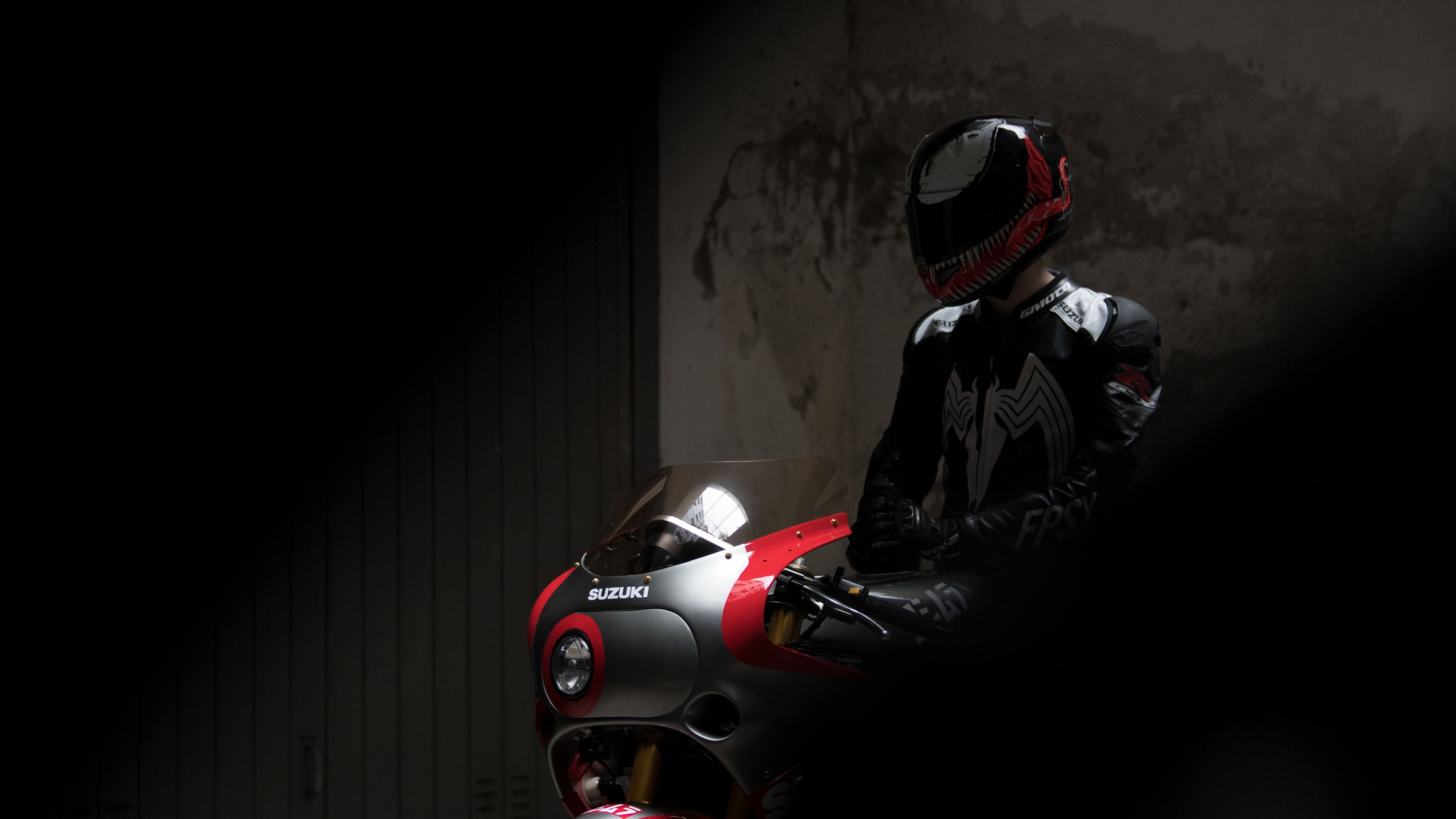 3840x2160 Wallpaper 4k Suzuki GSX R 1100 Venom Helmet 4k Wallpaper, Artist Wallpaper, Behance Wallpaper, Bikes Wallpaper, Hd Wallpaper, Suzuki Wallpaper, Venom Wallpaper, Desktop