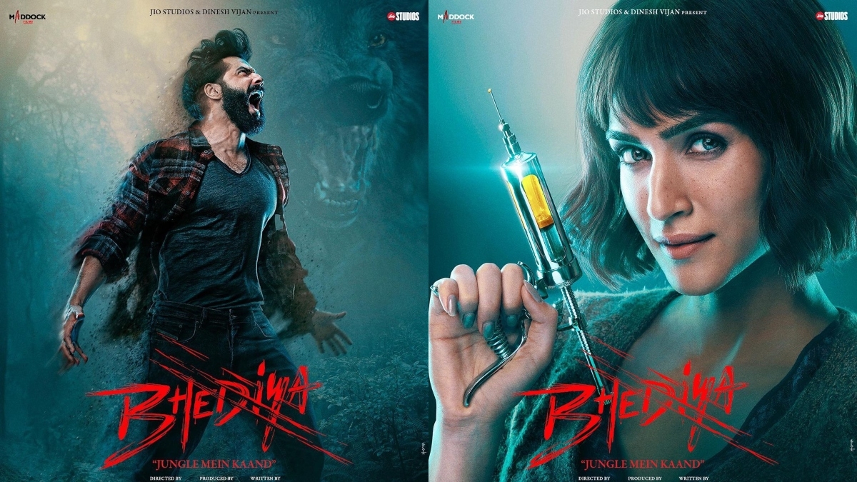 1200x680 Bhediya: Varun Dhawan howls out loud, Kriti Sanon looks intriguing as Dr. Anika, Desktop