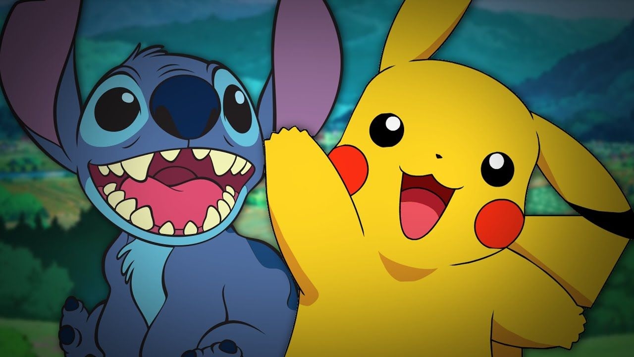 1280x720 Stitch And Pikachu, Desktop