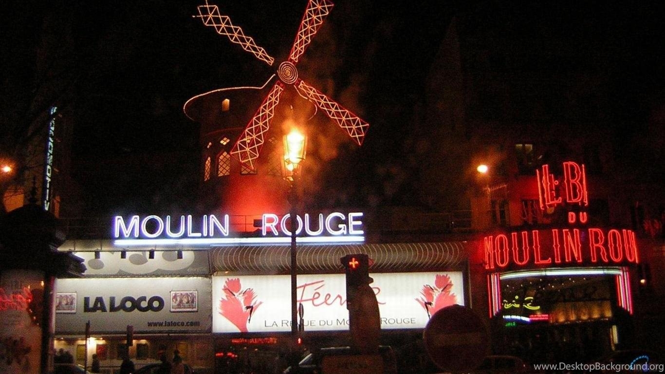 1370x770 Download Wallpaper Moulin Rouge In Paris, France 1366 X 768, Desktop