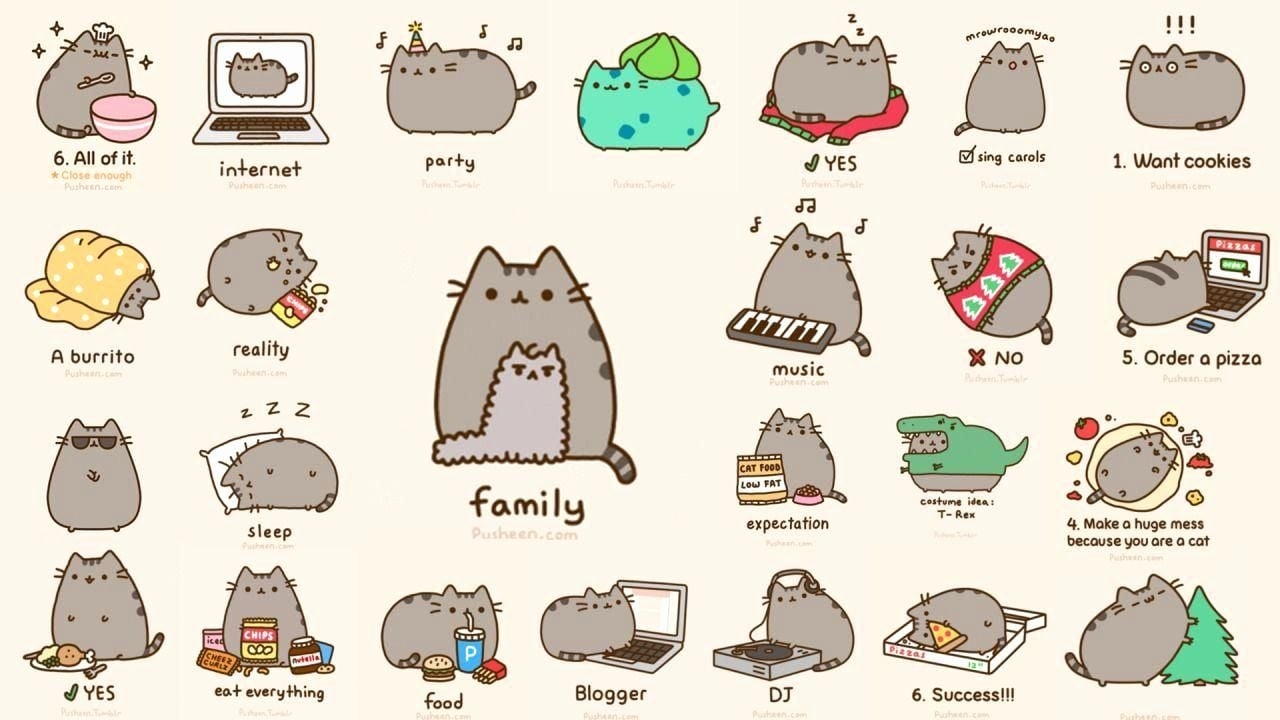 1280x720 Pusheen Desktop Wallpaper Inspirational Pusheen the Cat Wallpaper Combination of The Hudson, Desktop