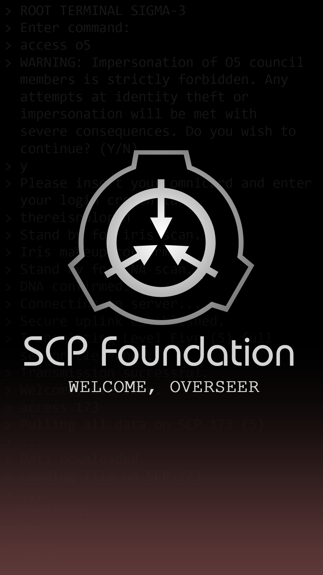 1080x1920 I made a simple SCP lock screen wallpaper, tell me what you think, Phone