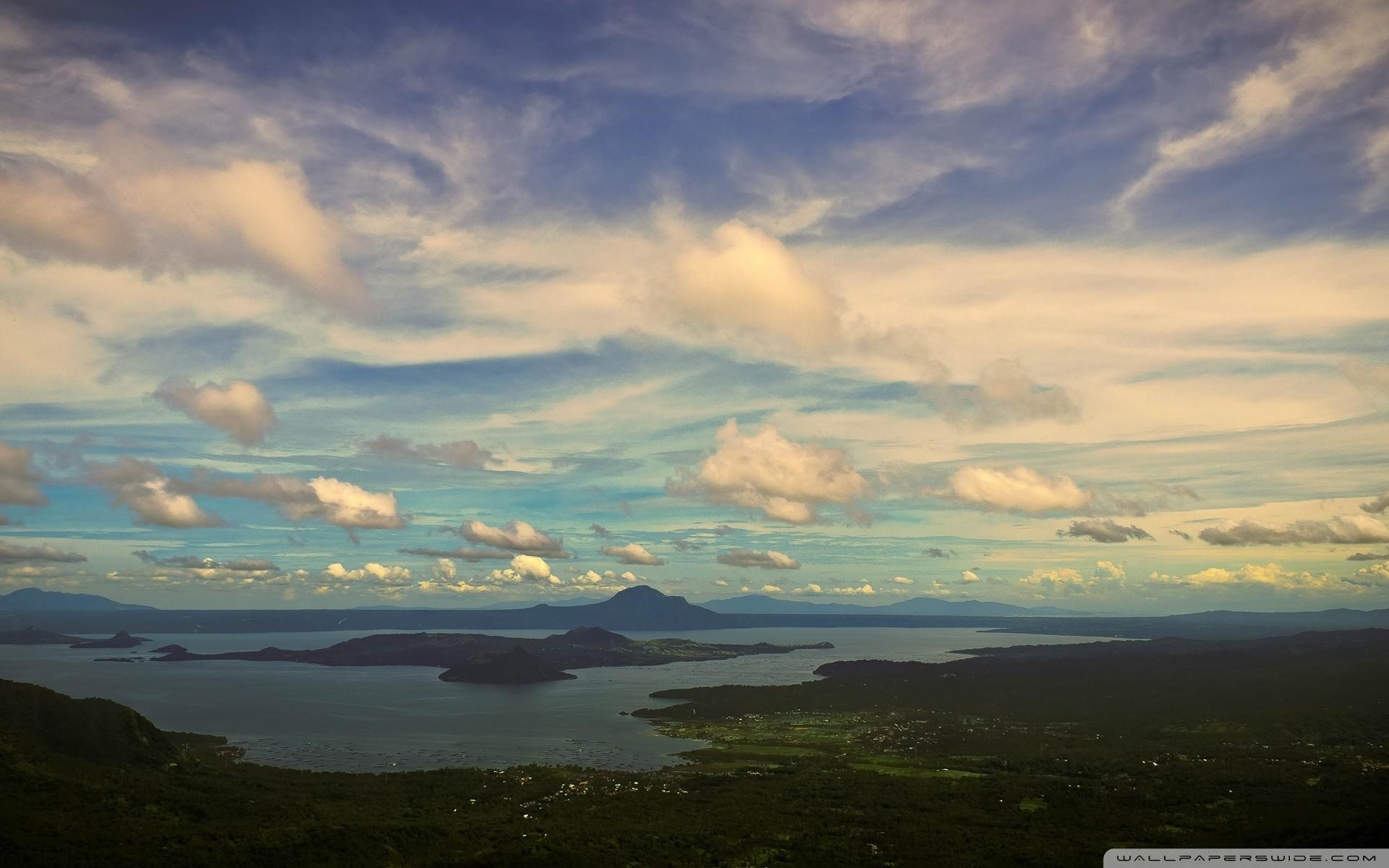 1920x1200 Long view of taal volcano wallpaper. PC, Desktop