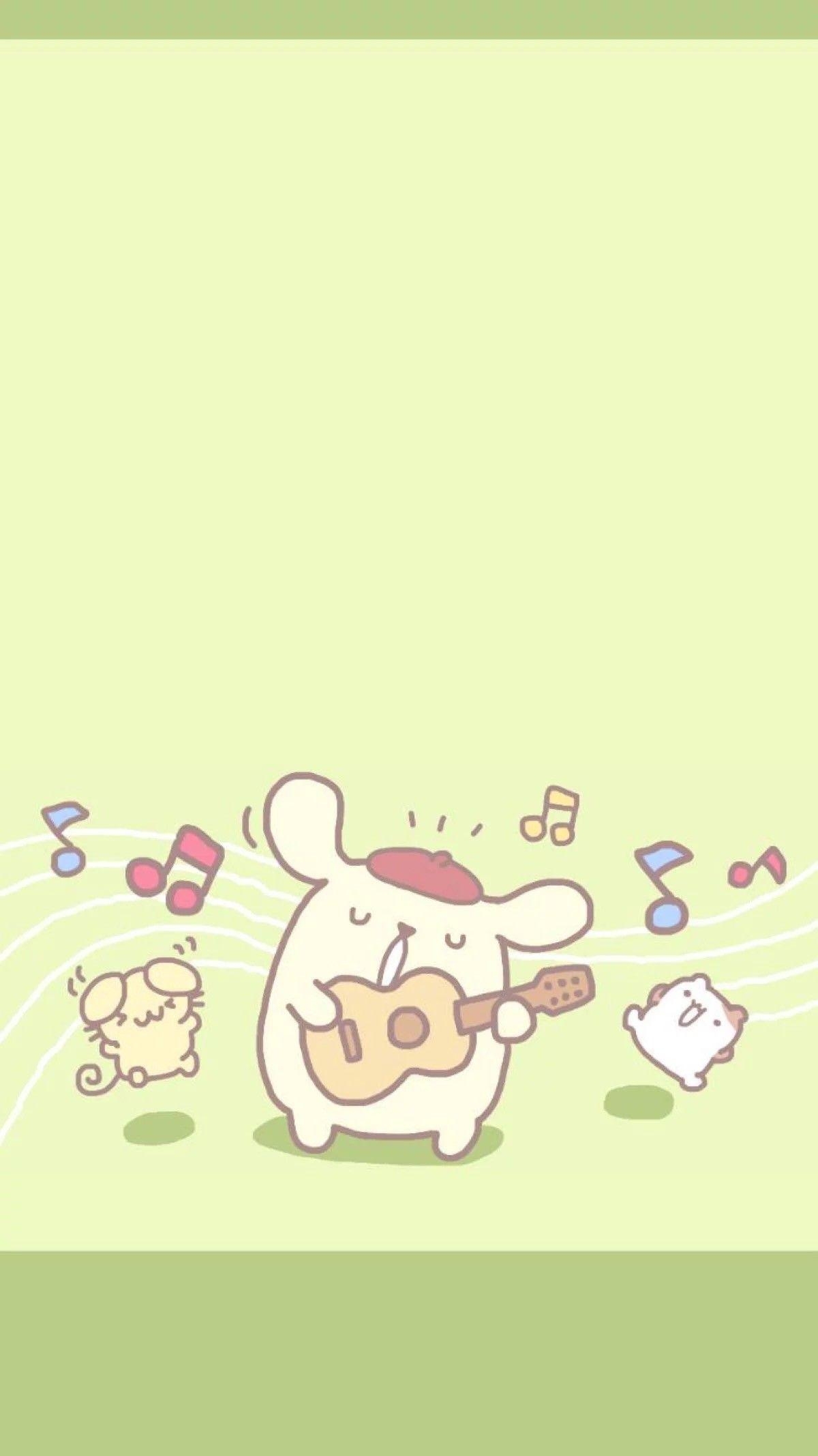 1200x2140 Sanrio Pom Pom Purin and Macaron Wallpaper, Phone