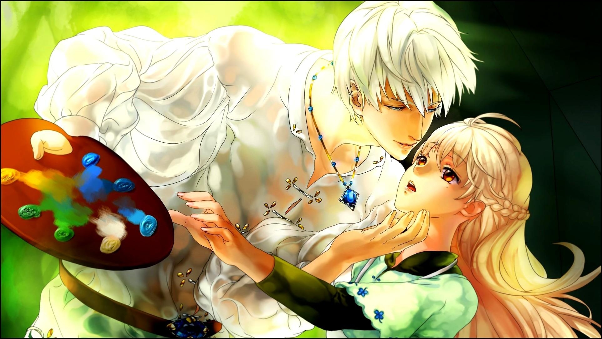 1930x1090 Cute Anime Couple Wallpaper, Desktop