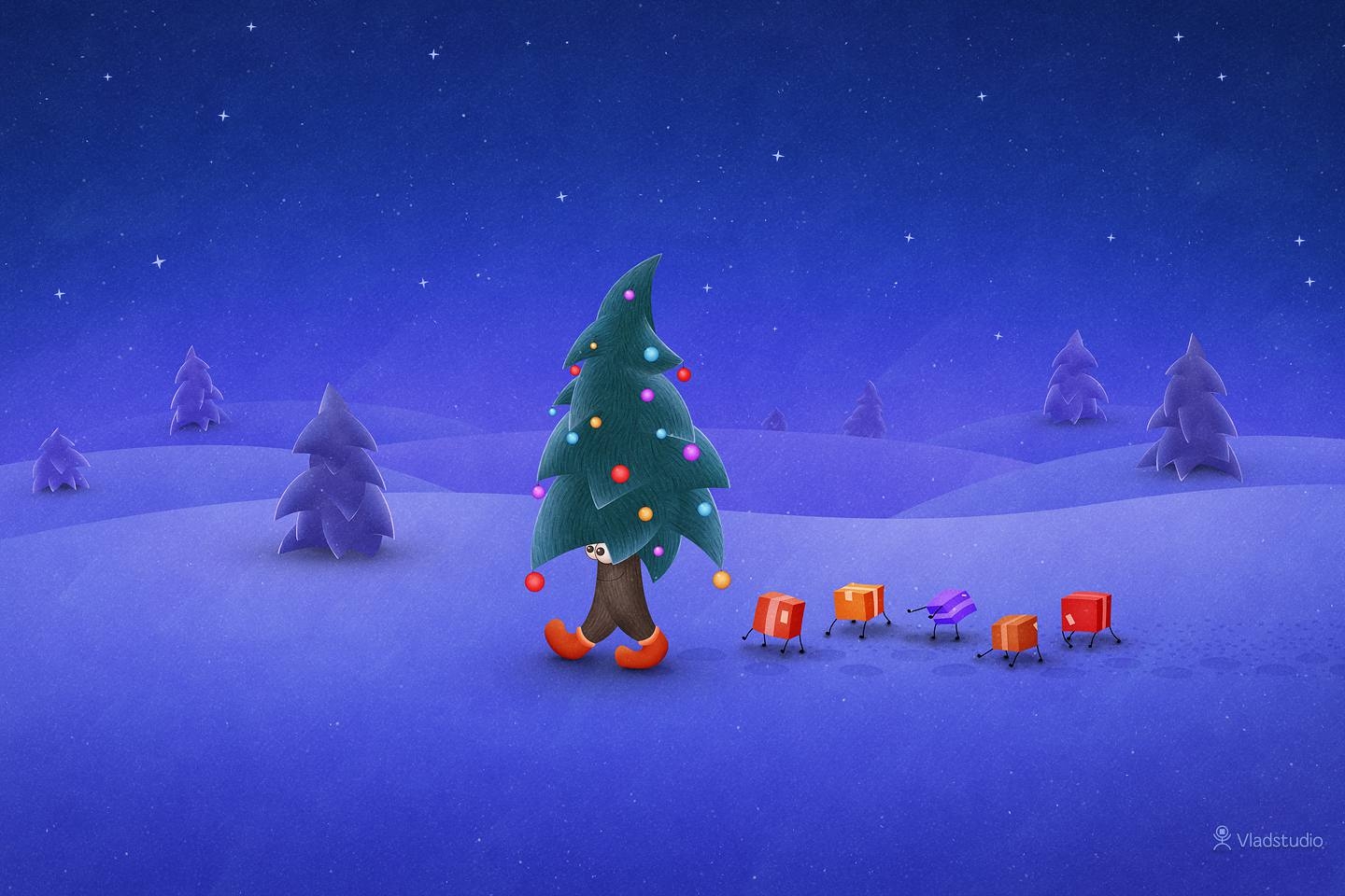 1440x960 Christmas Desktop Wallpaper for Mac, Windows, and Linux, Desktop