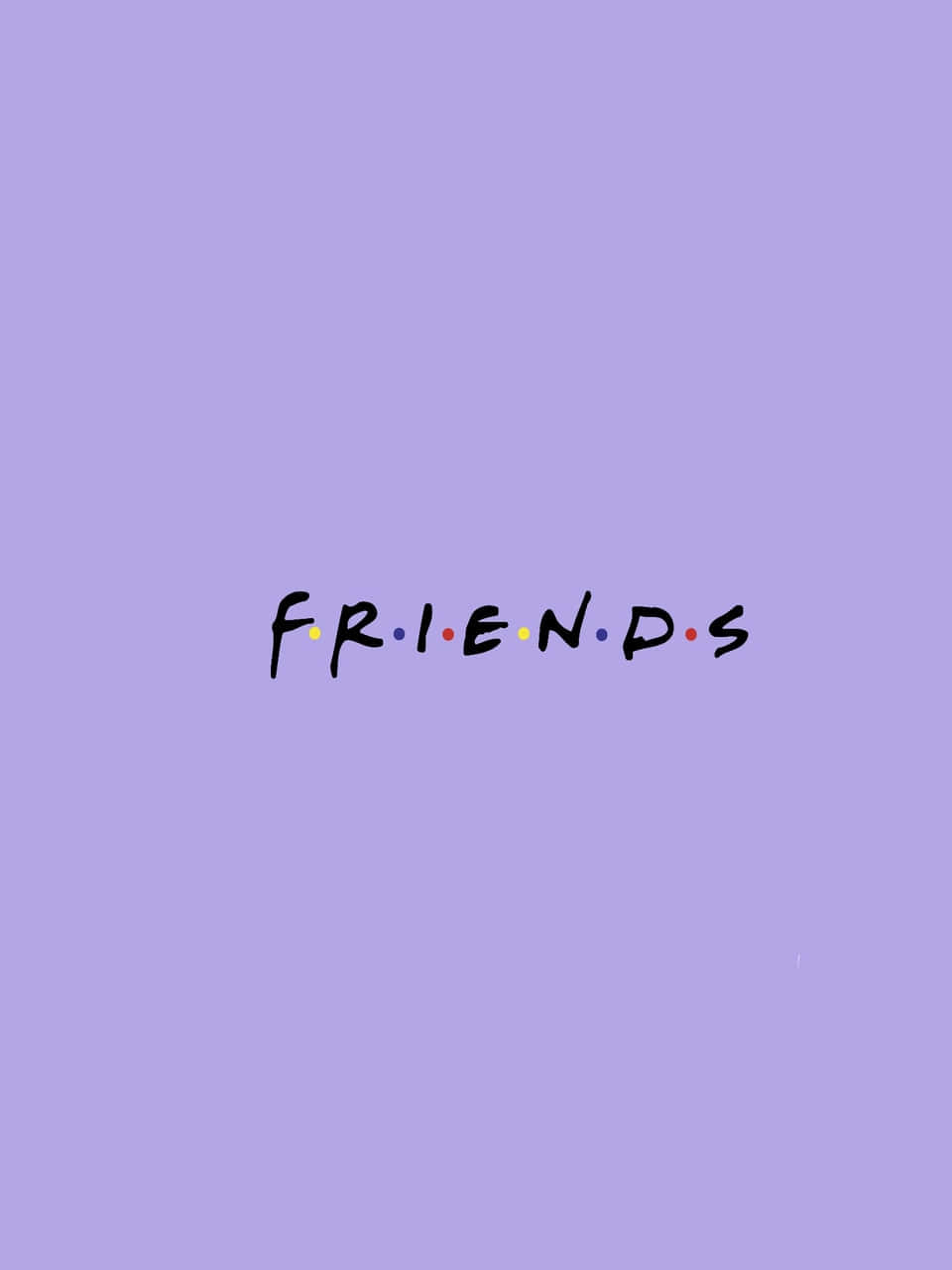 960x1280 Download Cute Light Purple Friends Logo Wallpaper, Phone