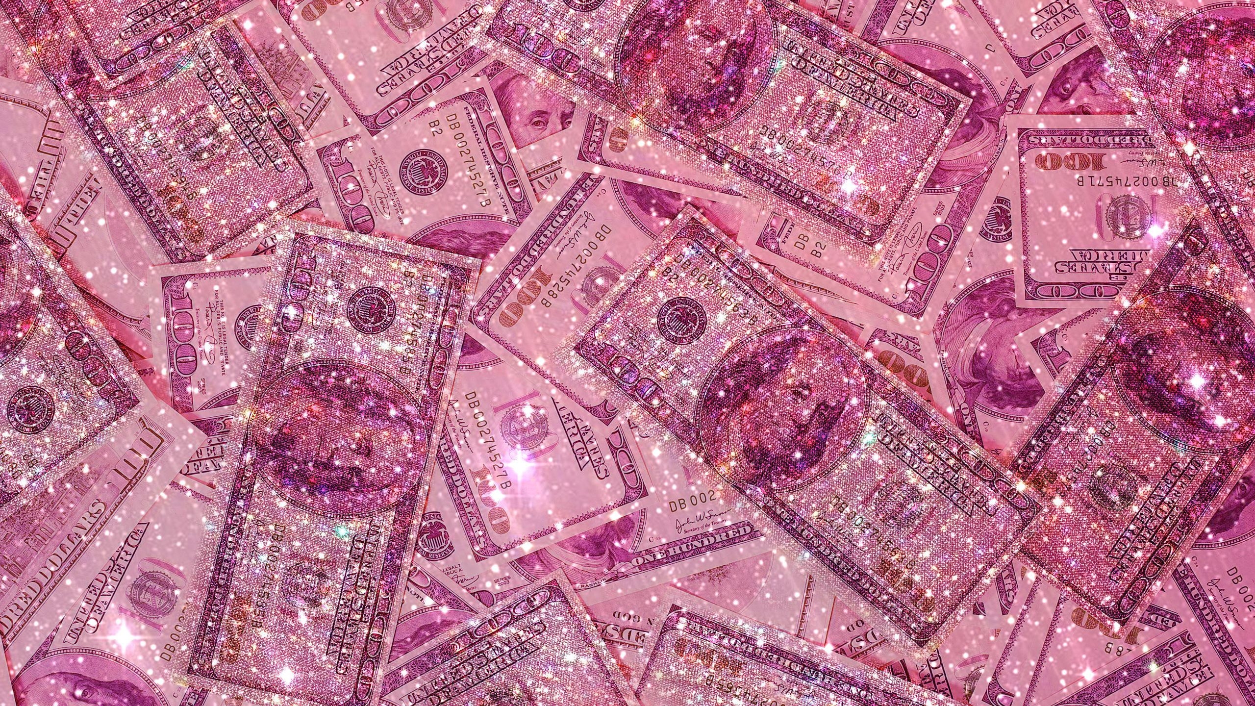 2560x1440 Pink Money Wallpaper, Desktop