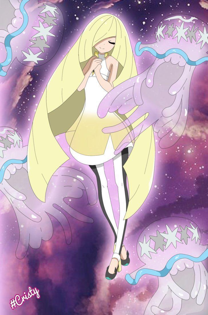 730x1100 Lusamine (Samina) and Nihilego, Phone