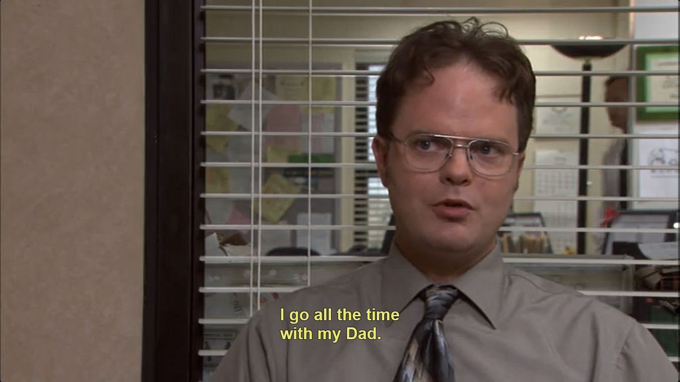 1370x770 Dwight Schrute on deer hunting, Desktop