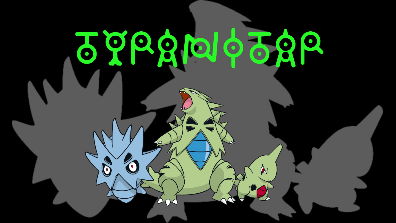 1370x770 Tyranitar Background, Desktop